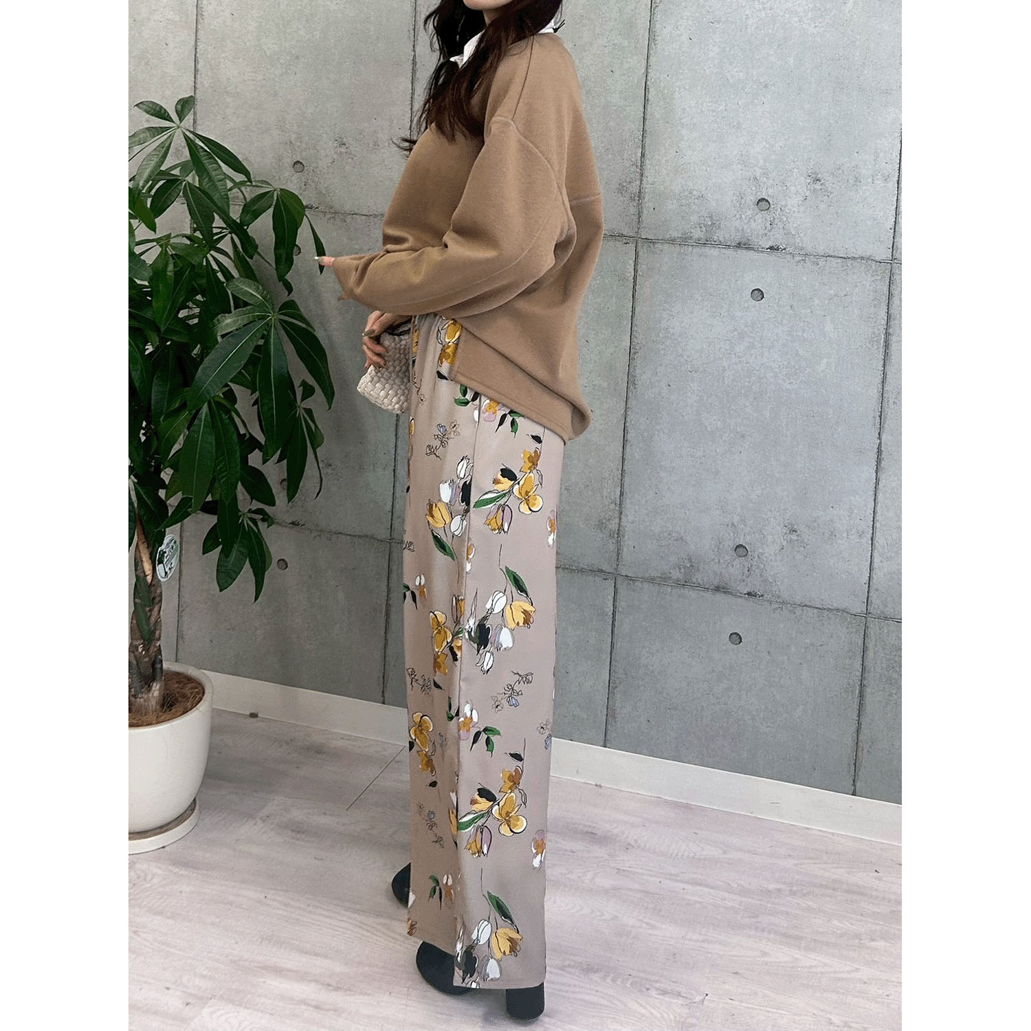 ROSIEE ニュアンス花柄イージーパンツ - 画像18