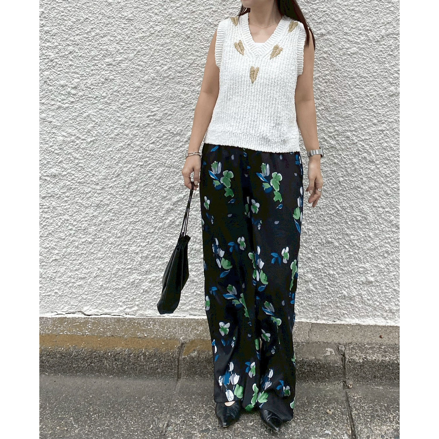 ROSIEE ニュアンス花柄イージーパンツ - 画像9