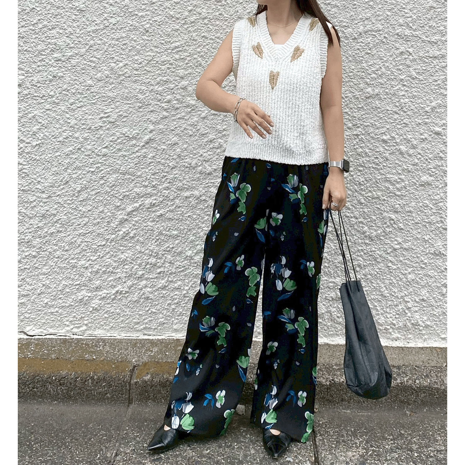 ROSIEE ニュアンス花柄イージーパンツ - 画像10