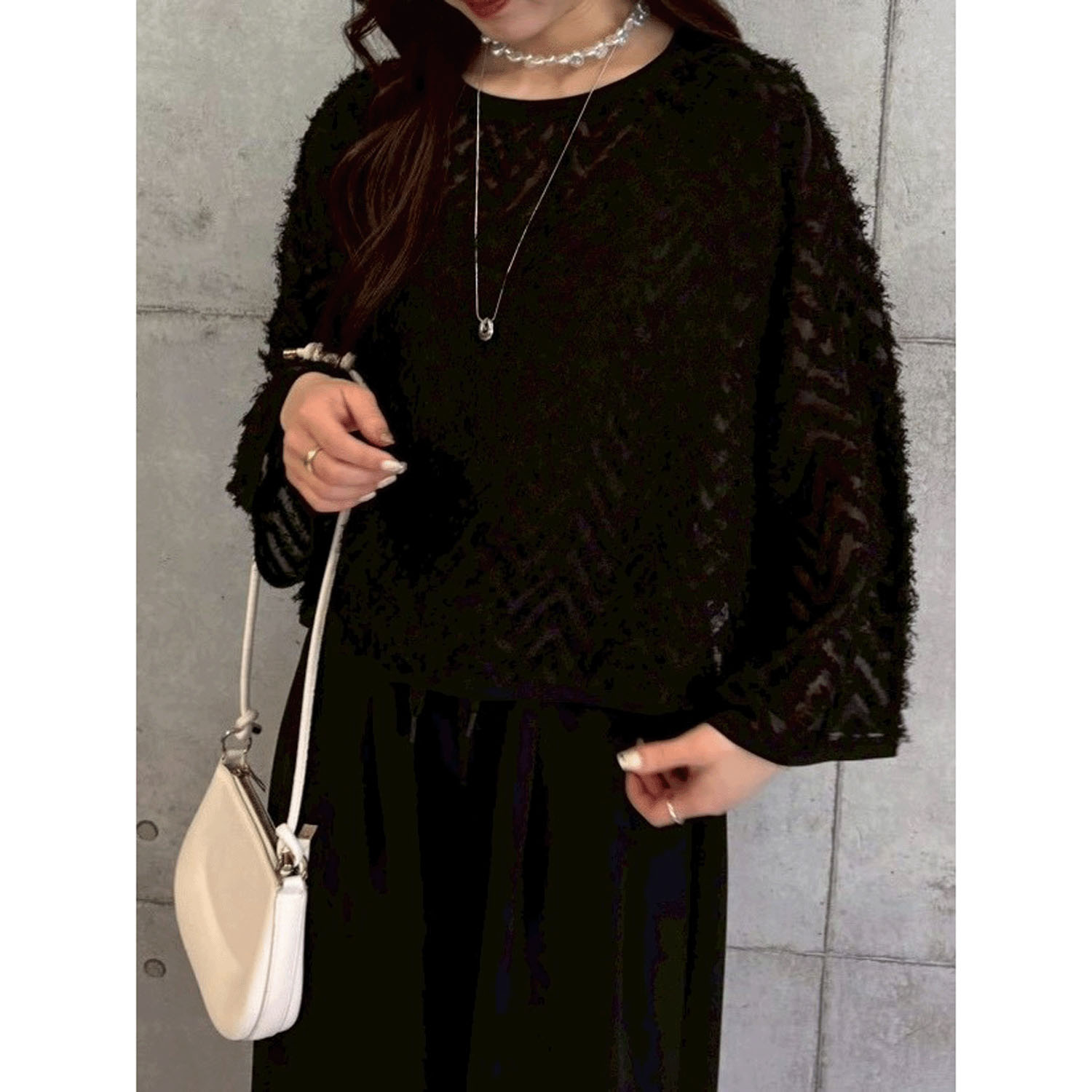 ROSIEE フリンジジャガードTOPS - 画像11