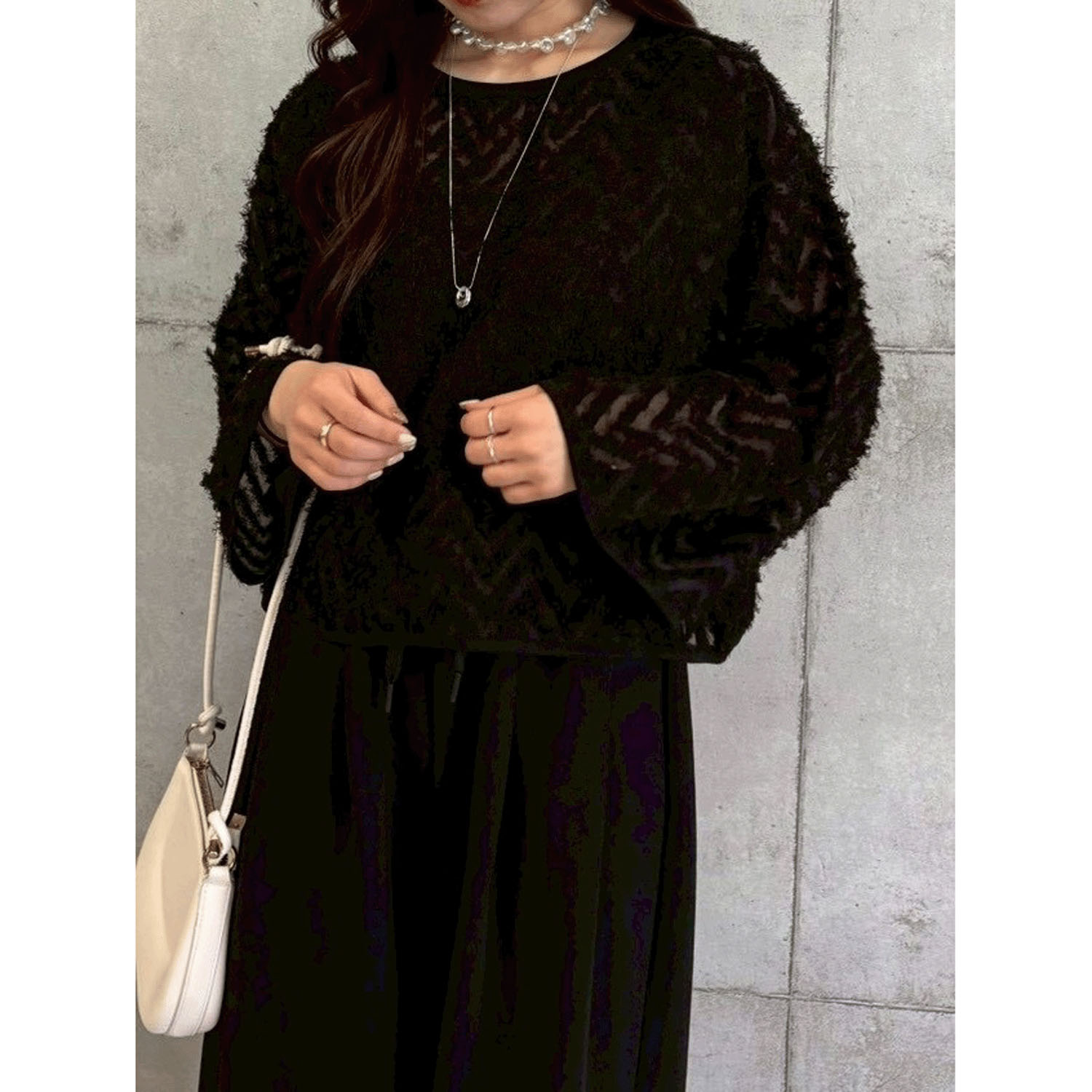 ROSIEE フリンジジャガードTOPS - 画像12