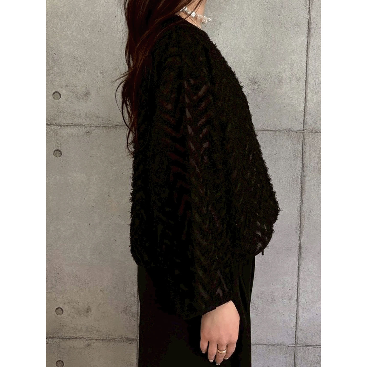 ROSIEE フリンジジャガードTOPS - 画像14