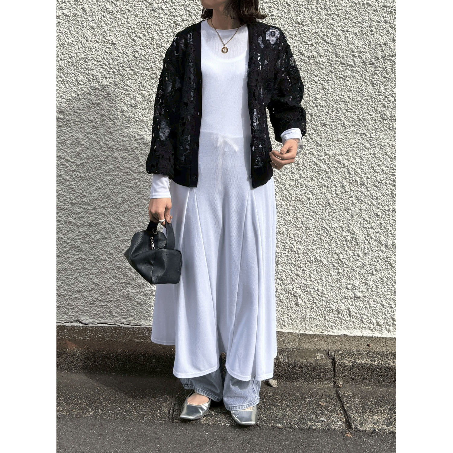 ROSIEE レースチュールドッキングカーディガン - 画像13