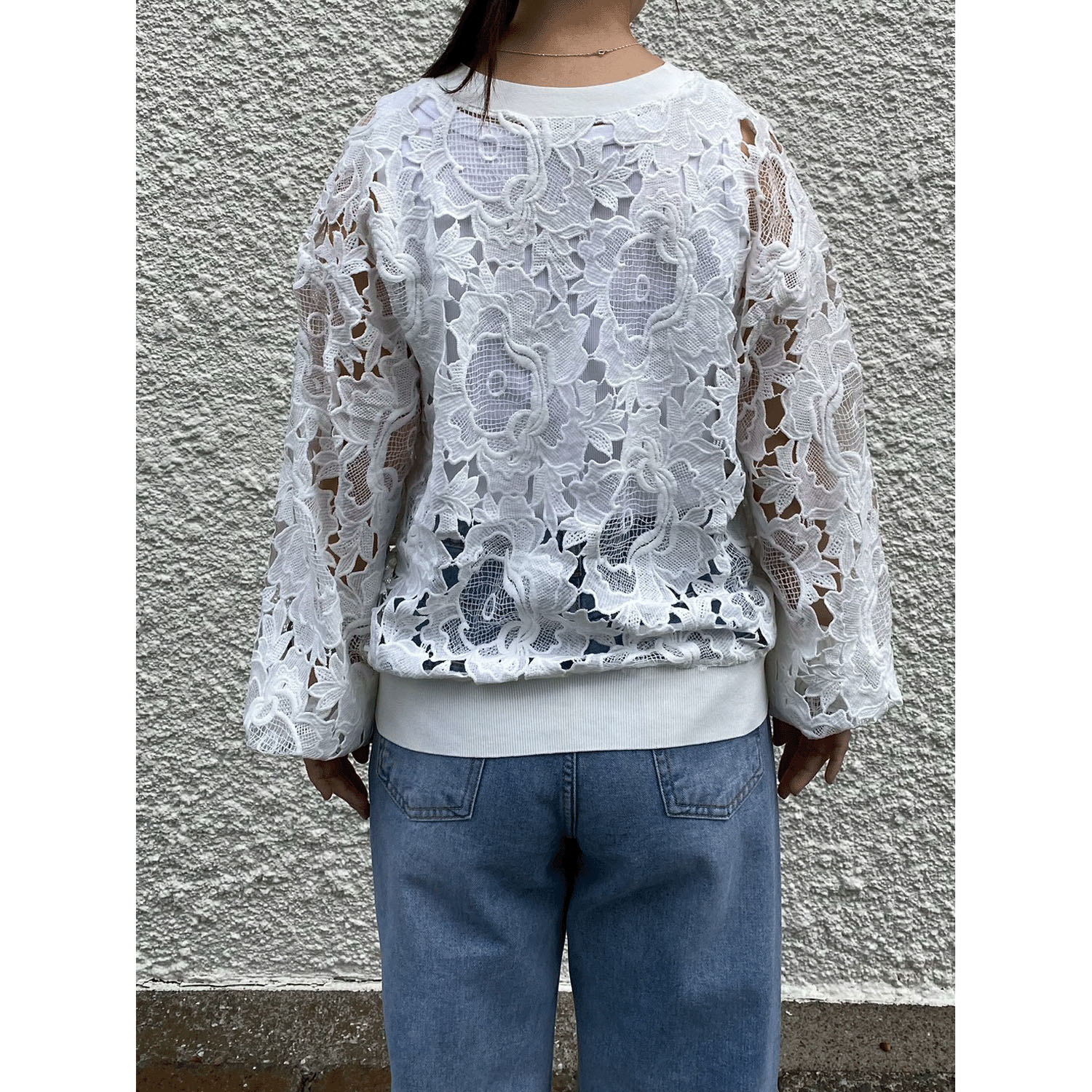 ROSIEE レースチュールドッキングカーディガン - 画像6