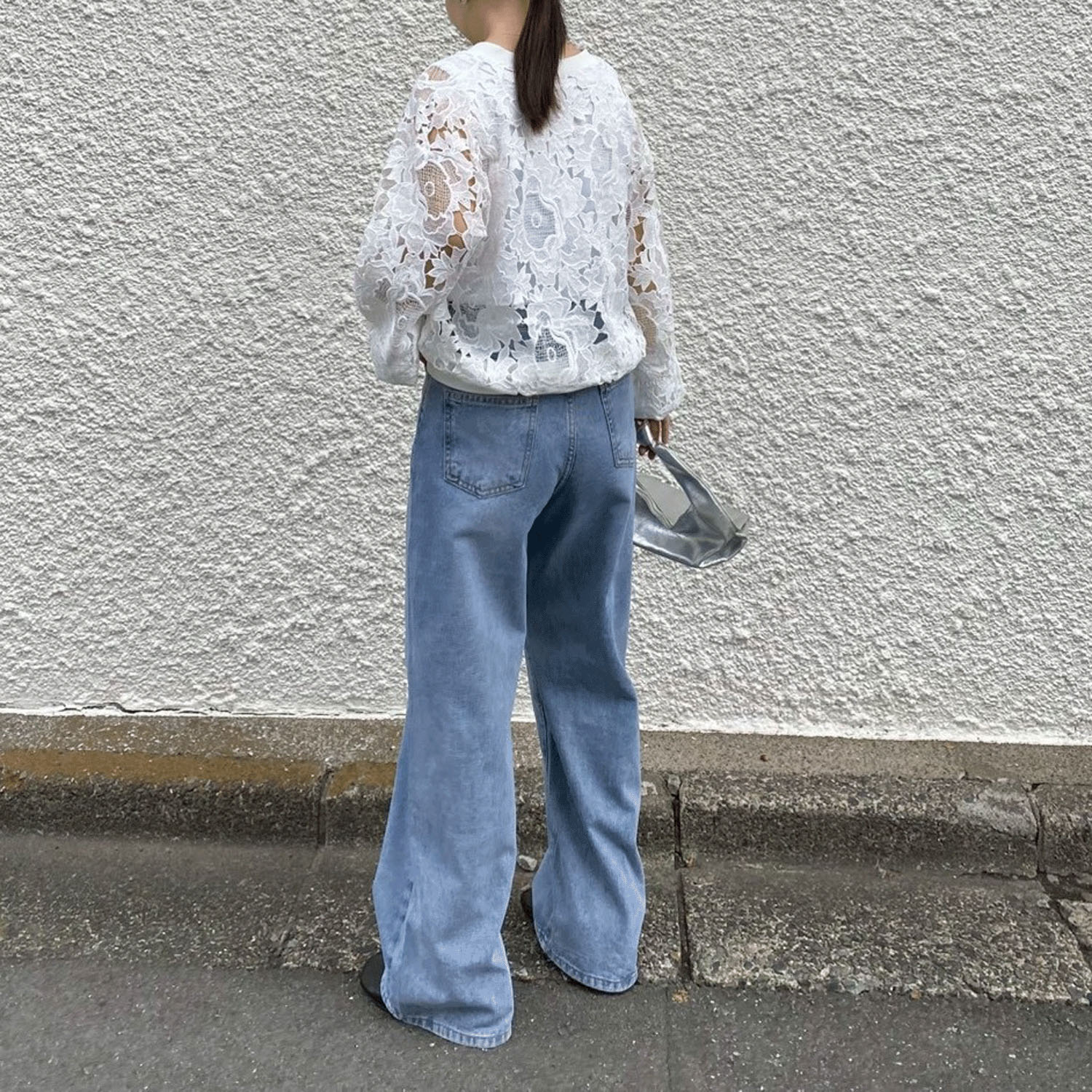 ROSIEE レースチュールドッキングカーディガン - 画像9