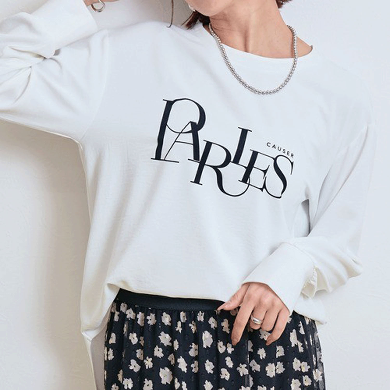 LHELBIE ブラウスロゴロンT - 画像2