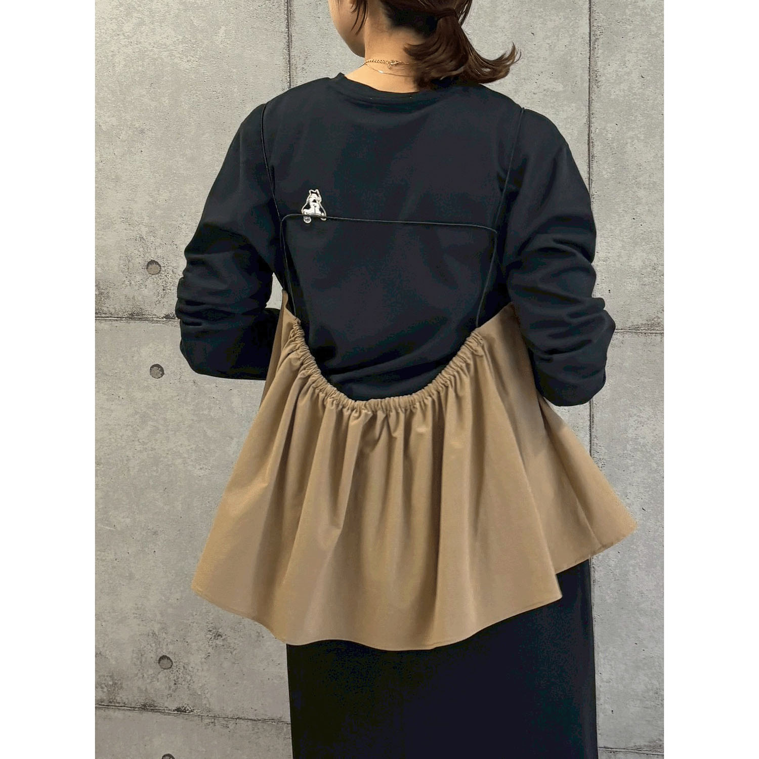 ROSIEE 前後フレンチブルドッグワッペン風刺繍ロンT - 画像21