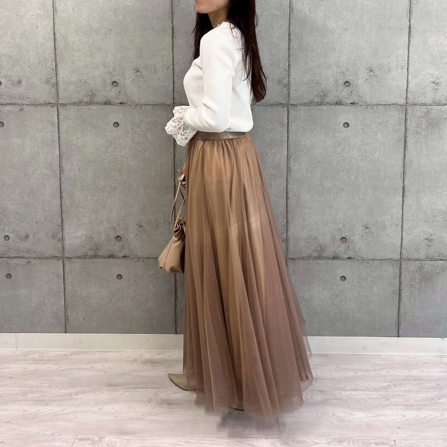 ROSIEE 袖レースリブニット - 画像13