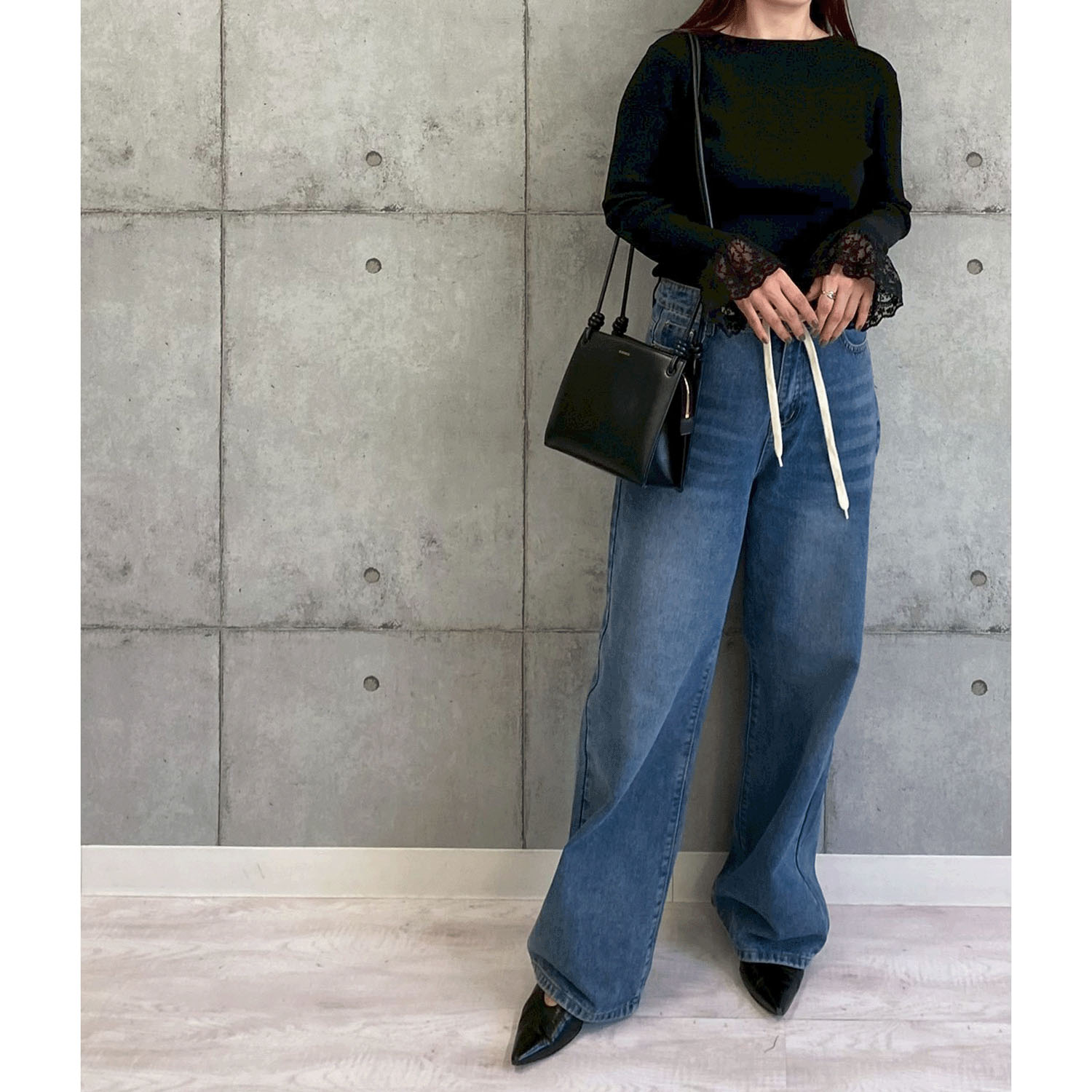 ROSIEE 袖レースリブニット - 画像17