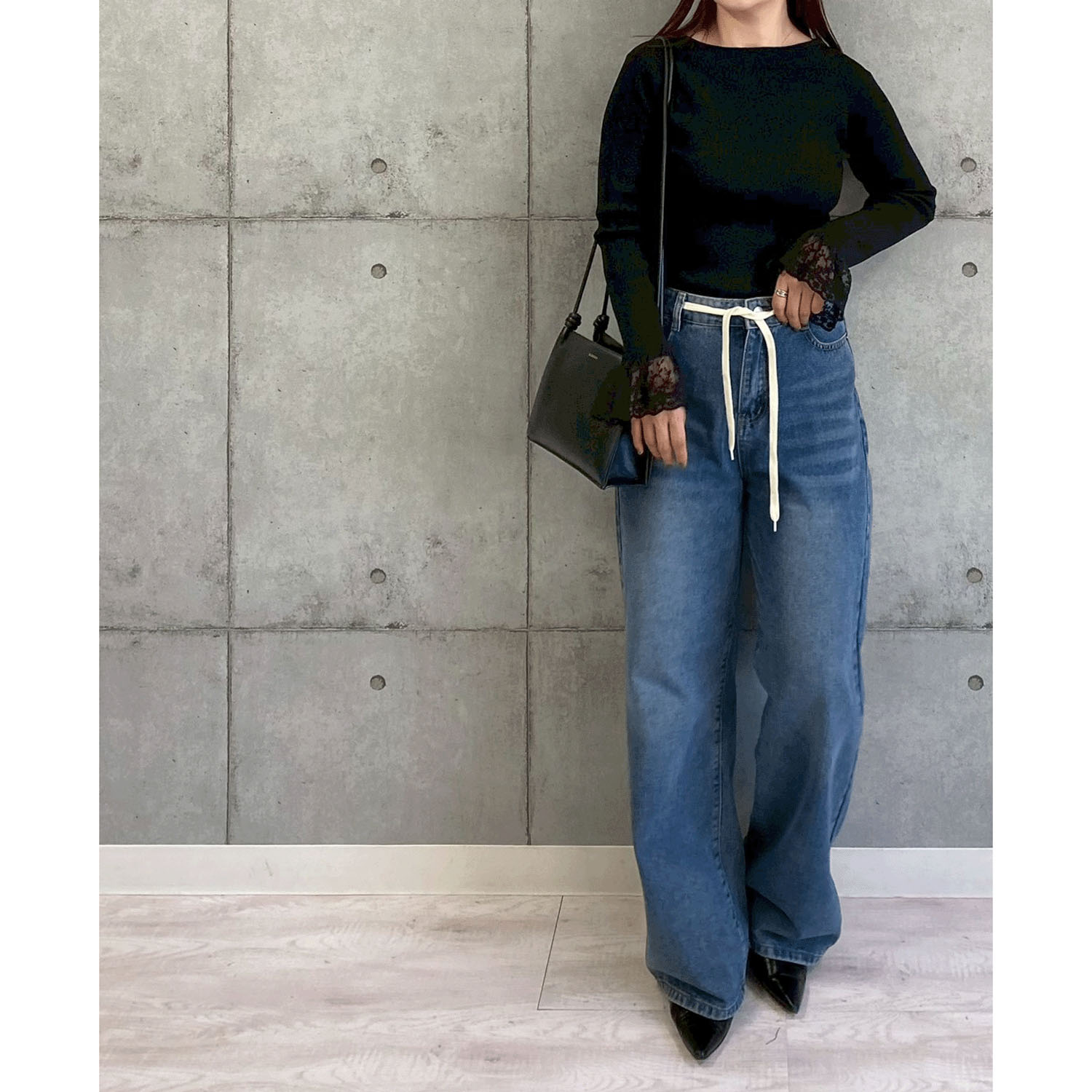 ROSIEE 袖レースリブニット - 画像18