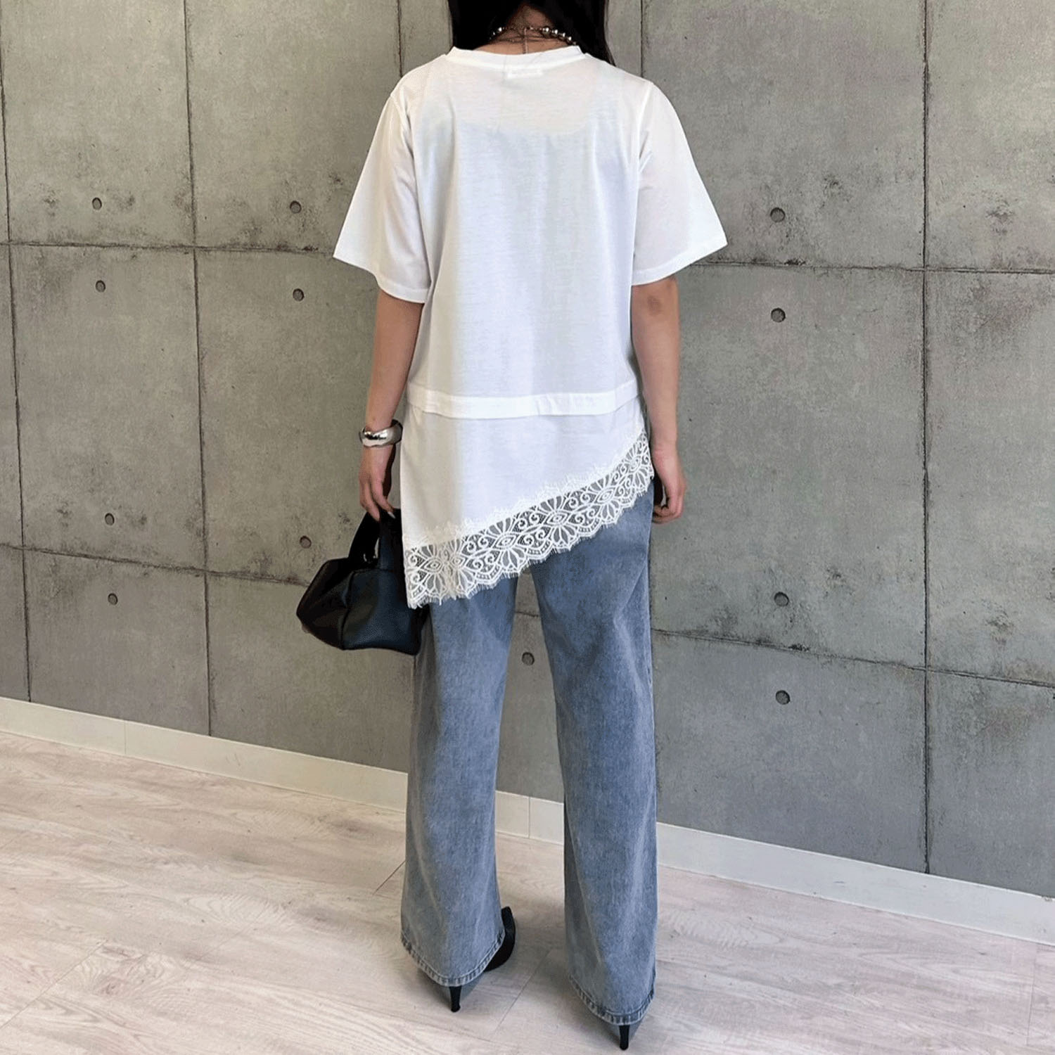 ROSIEE 裾レースアシメデザインTOPS - 画像14