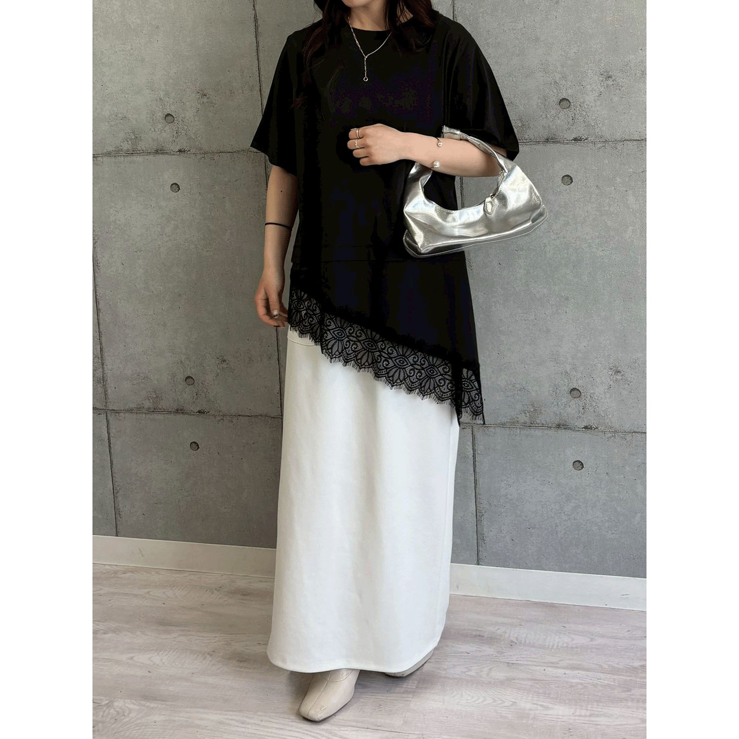 ROSIEE 裾レースアシメデザインTOPS - 画像16