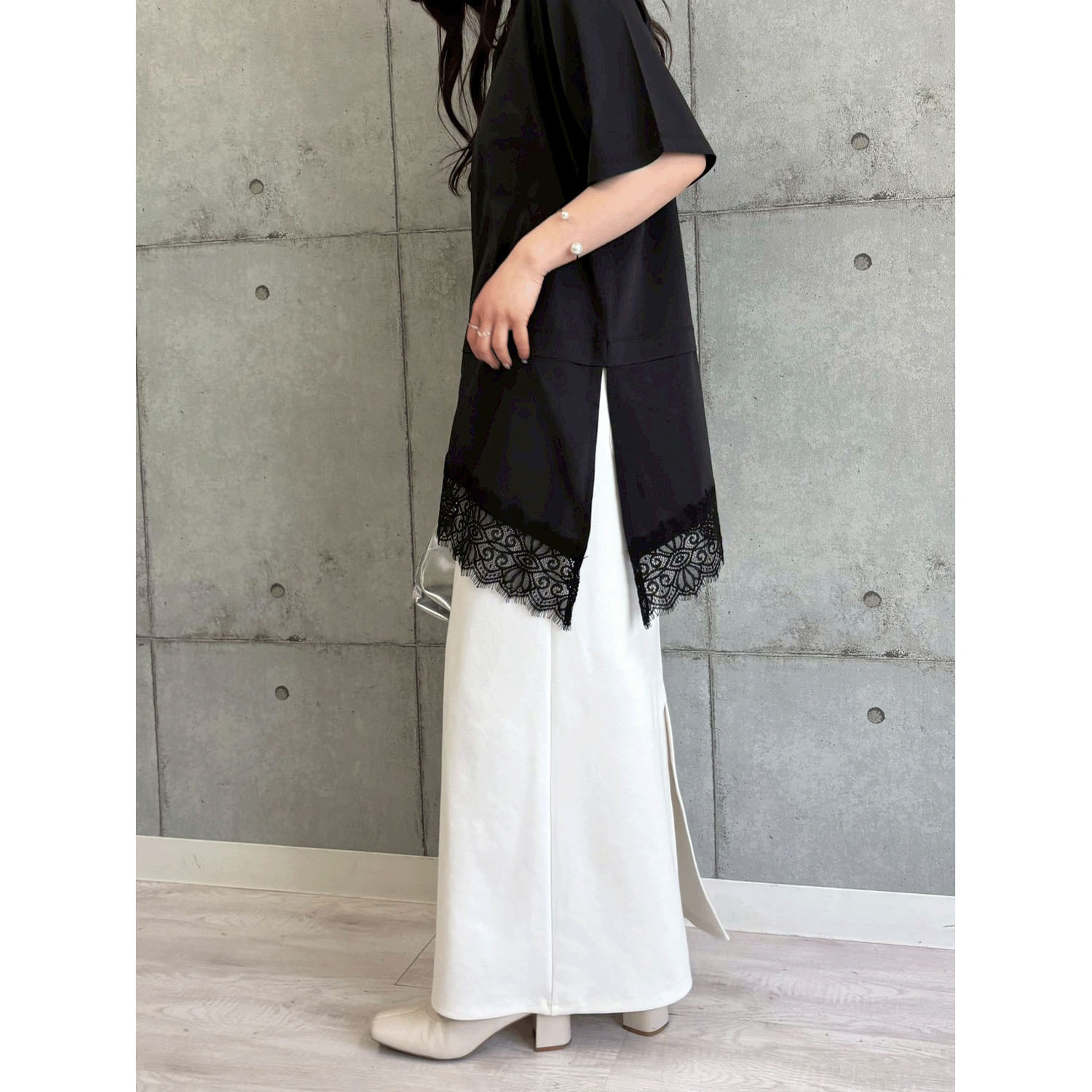 ROSIEE 裾レースアシメデザインTOPS - 画像17