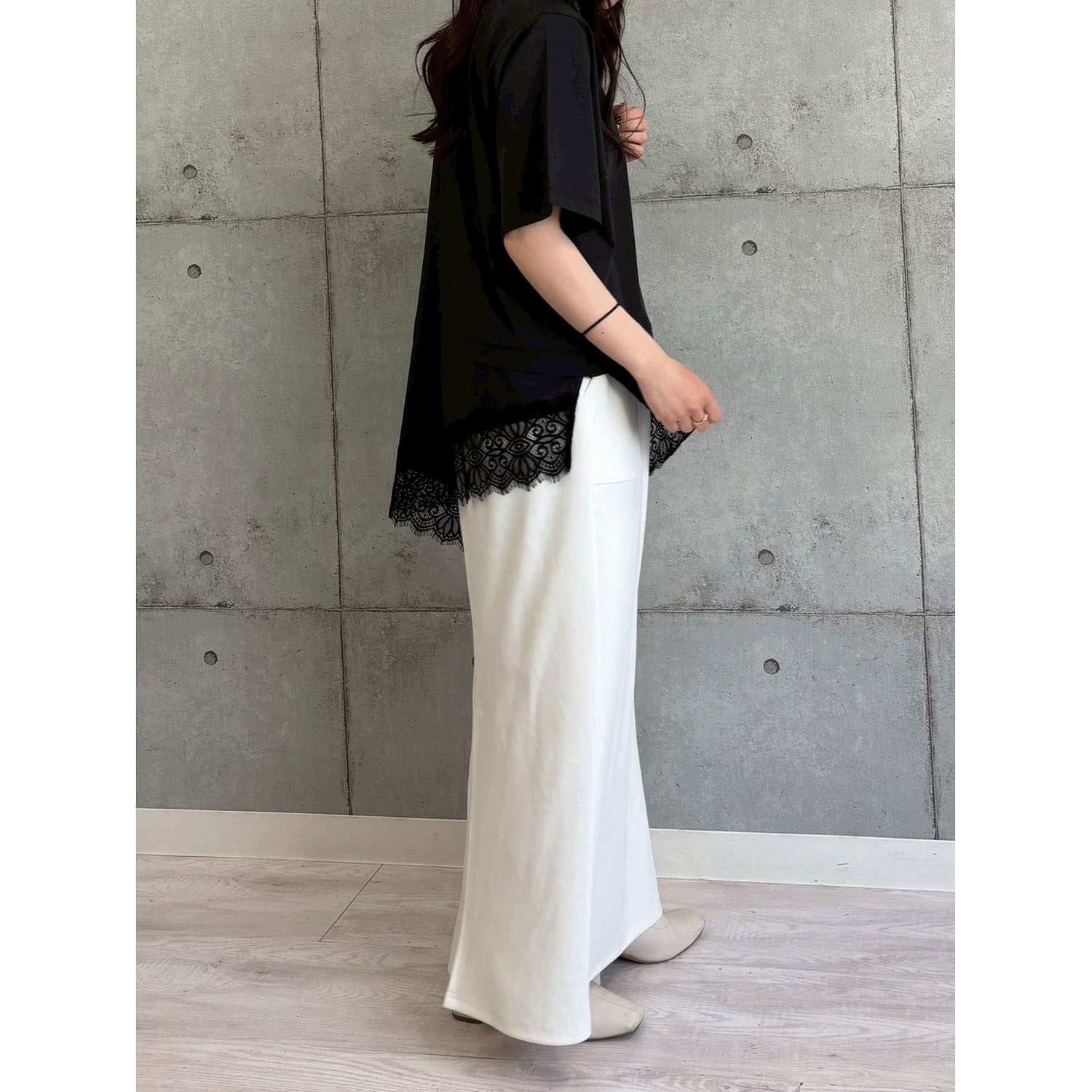 ROSIEE 裾レースアシメデザインTOPS - 画像18