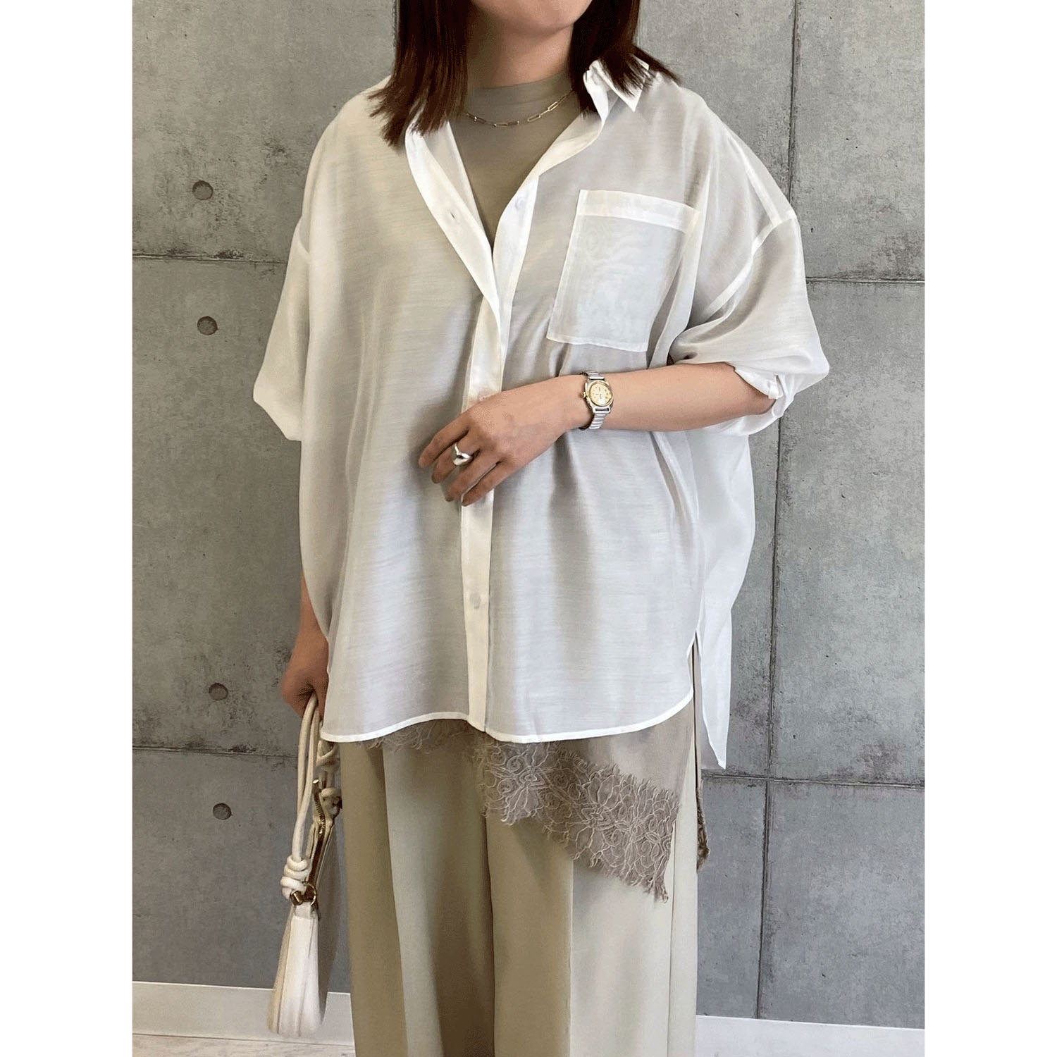 ROSIEE 裾レースアシメデザインTOPS - 画像24