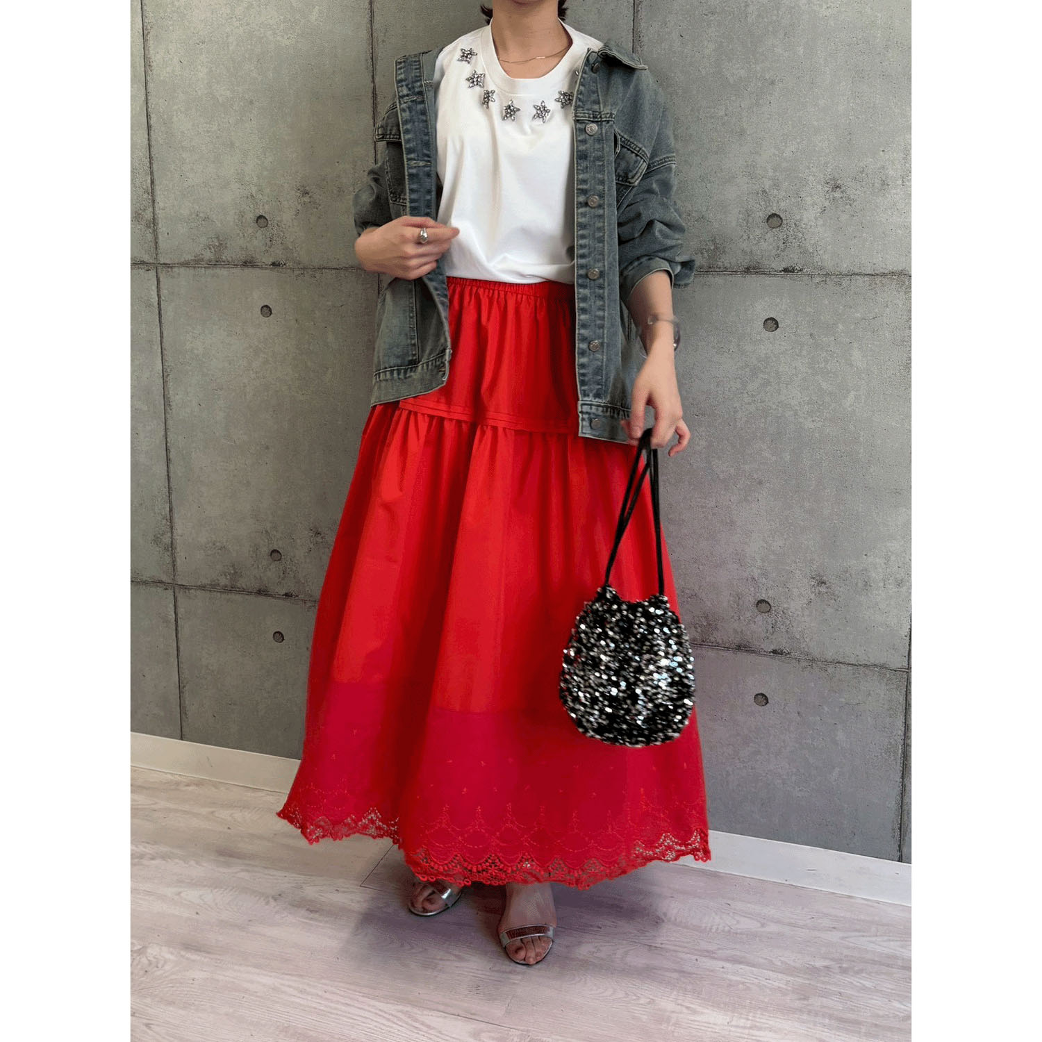 ROSIEE 星ビジューノースリーブTシャツ - 画像11