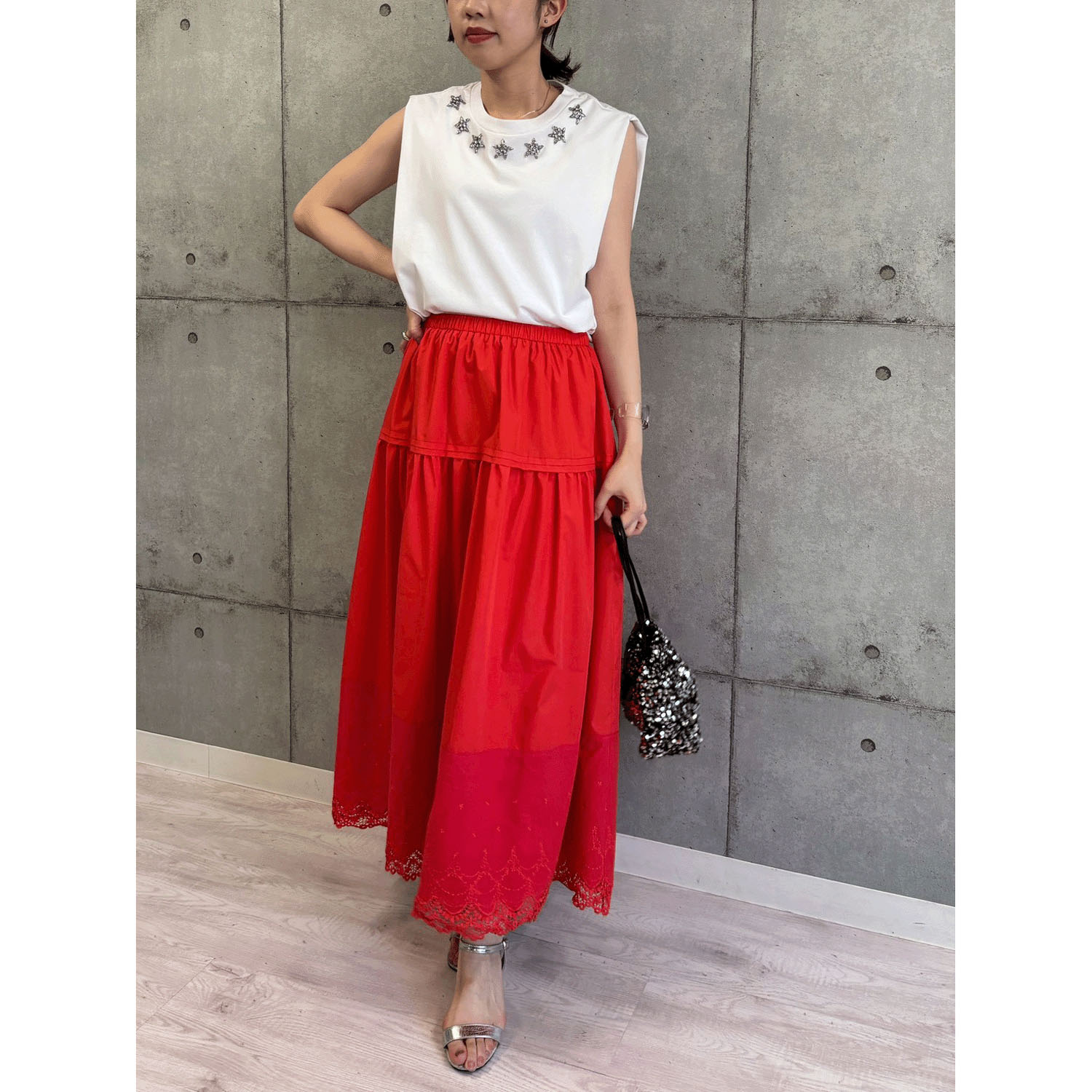 ROSIEE 星ビジューノースリーブTシャツ - 画像13