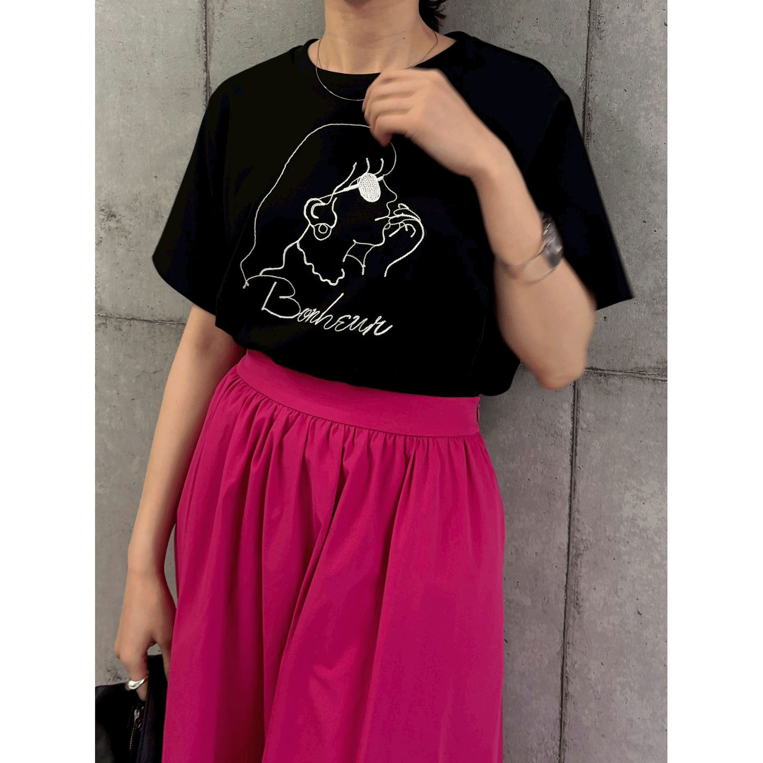 ROSIEE 女の子柄コード刺繍Tシャツ - 画像14
