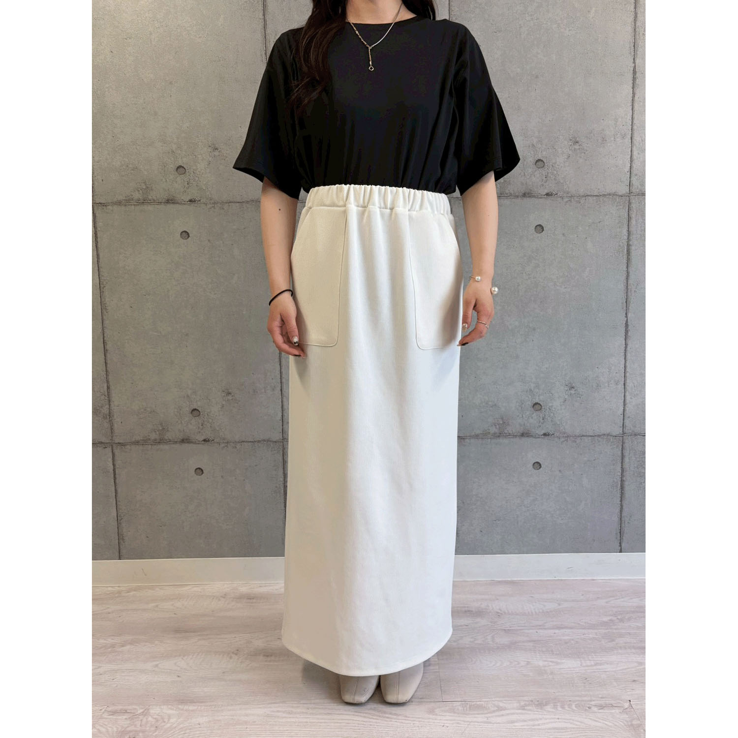 ROSIEE ソフトな風合いリブスカート - 画像10