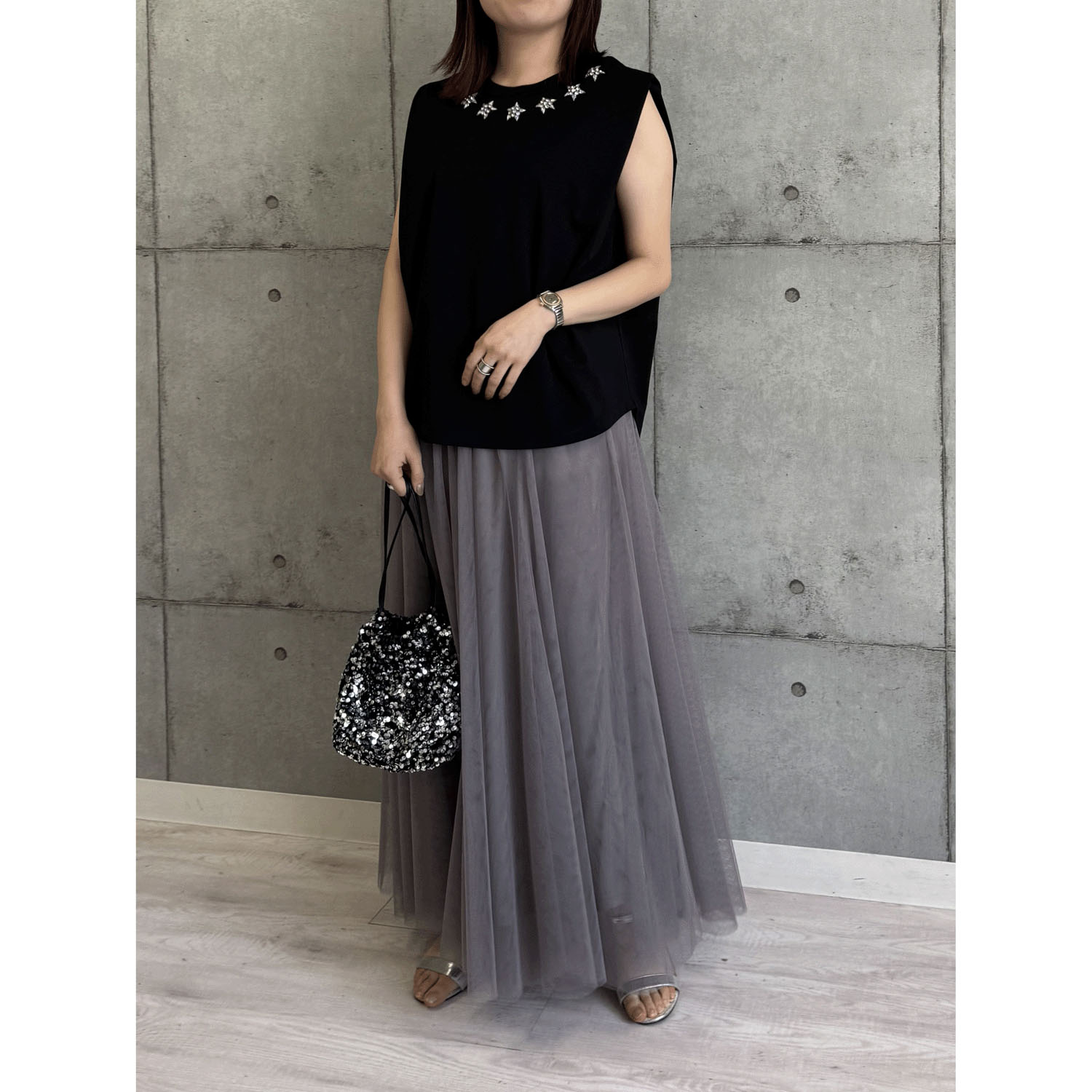 ROSIEE チュールフレアスカート - 画像4