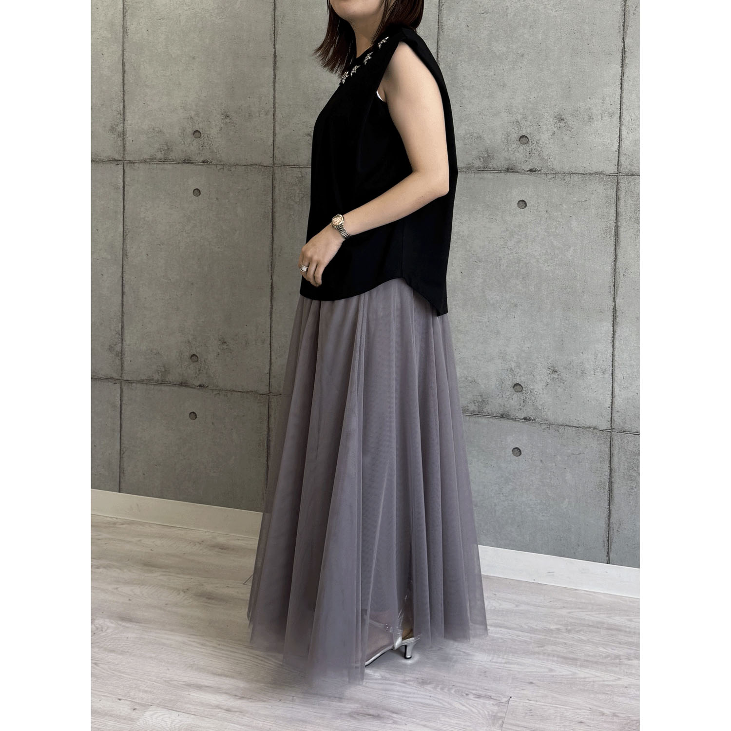 ROSIEE チュールフレアスカート - 画像5