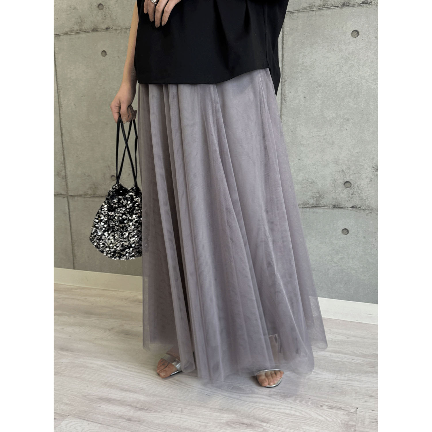 ROSIEE チュールフレアスカート - 画像1