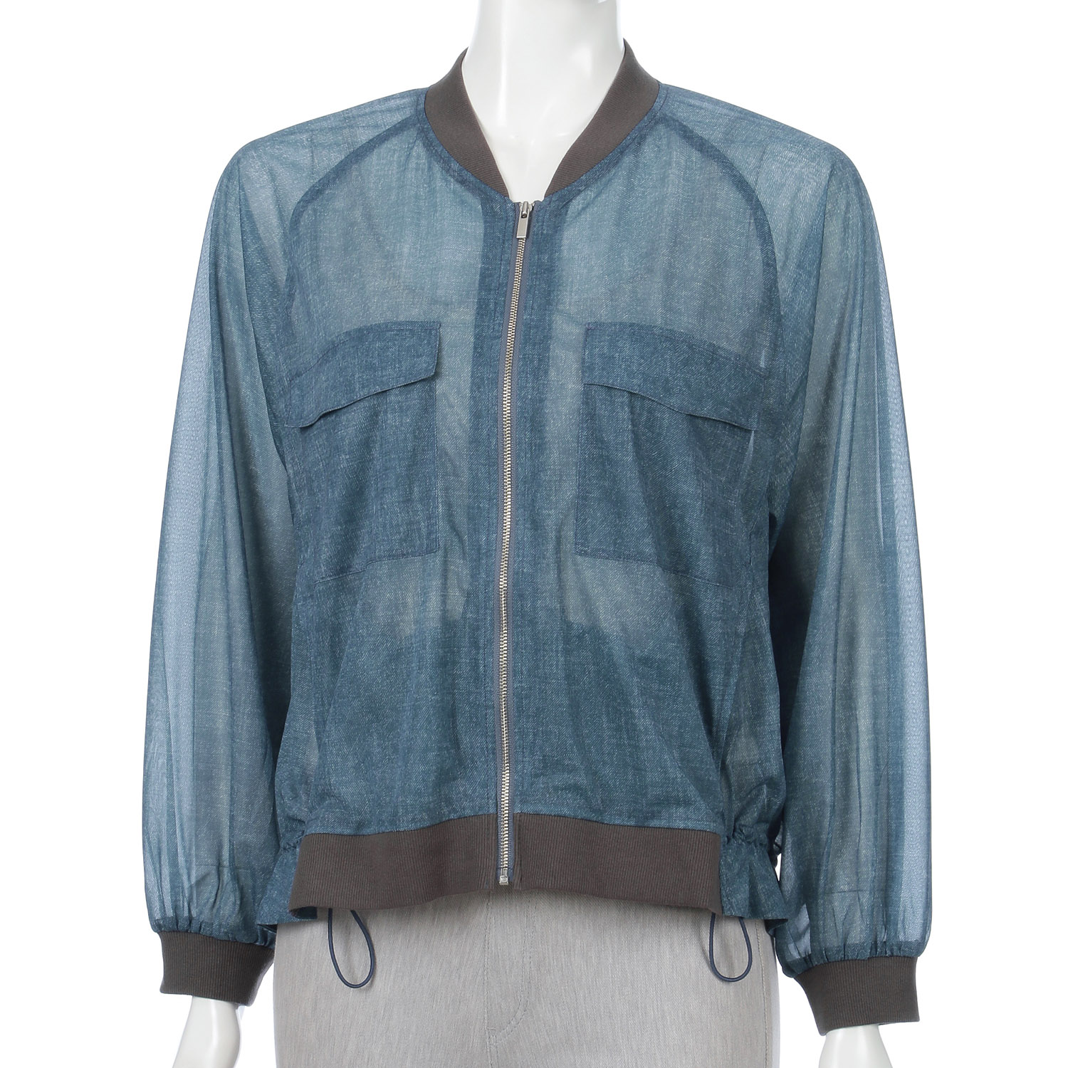 LHELBIE シアーデニムブルゾン