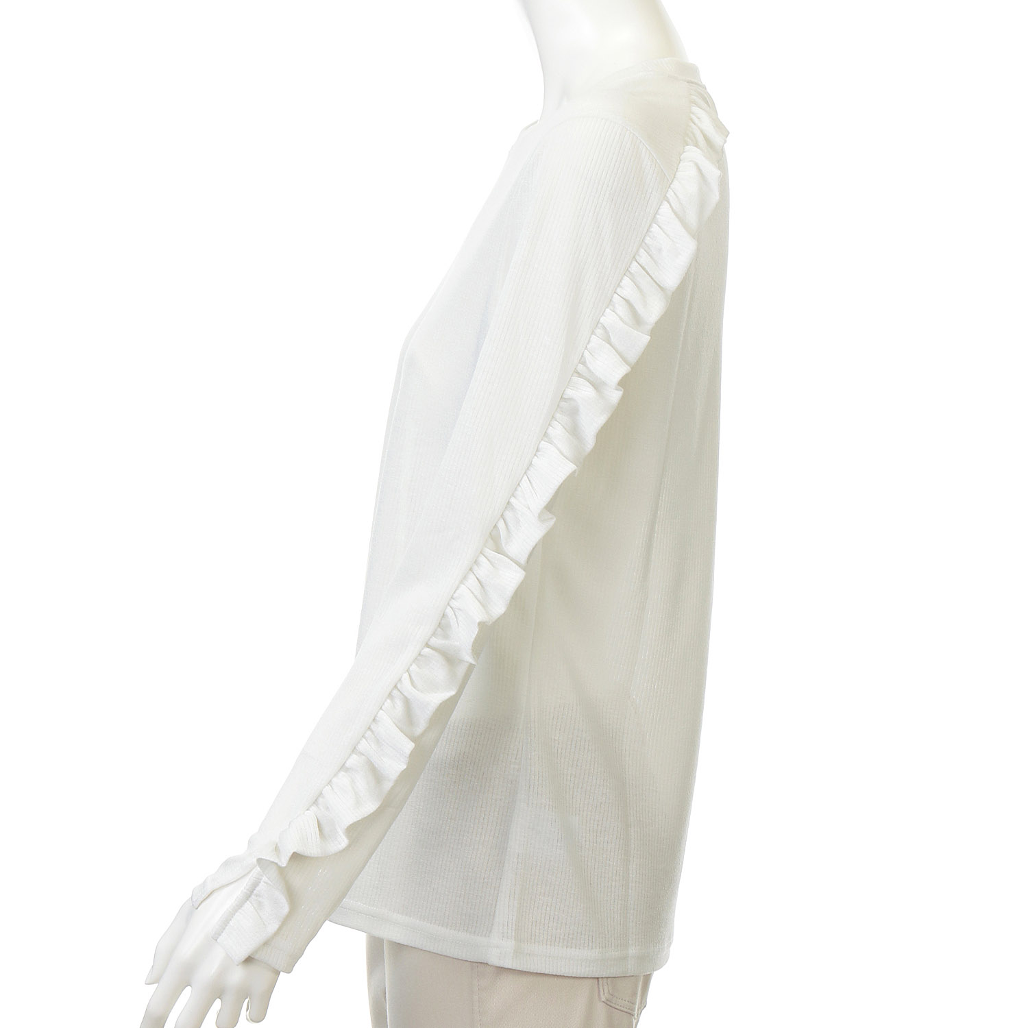 LHELBIE フリルリブトップス - 画像4