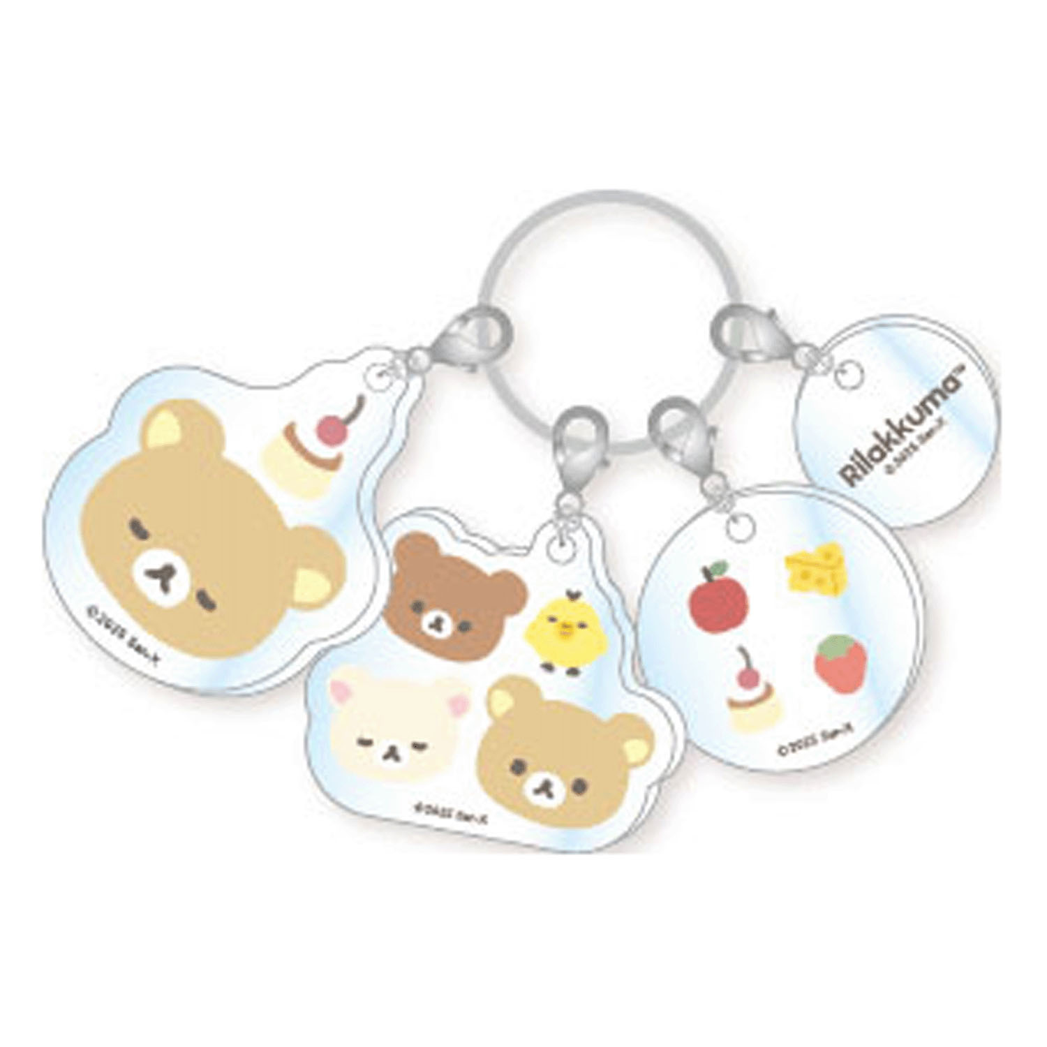 リラックマ 4連アクリルキーホルダー - 画像1