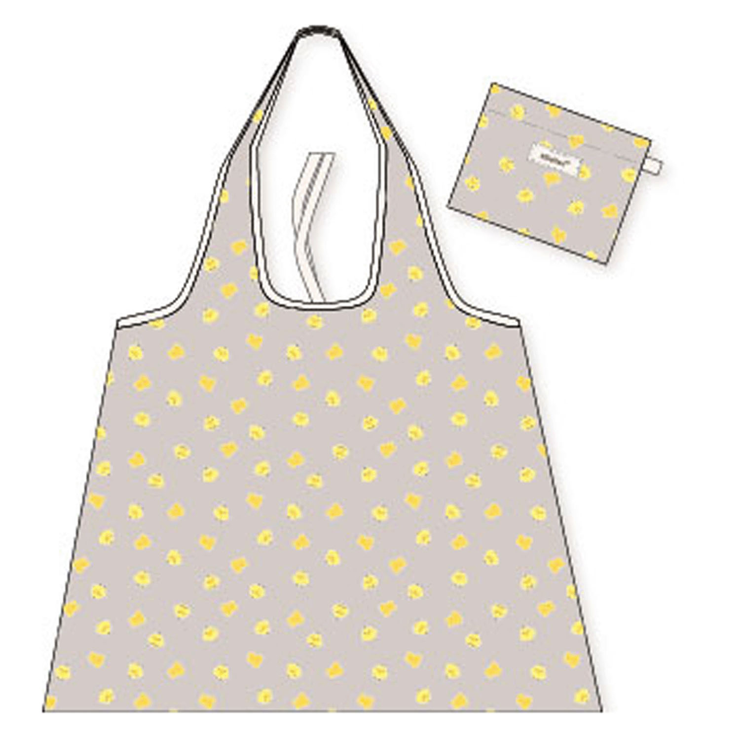 リラックマ 大きめショッピングバッグ キイロイトリフェイス - 画像1