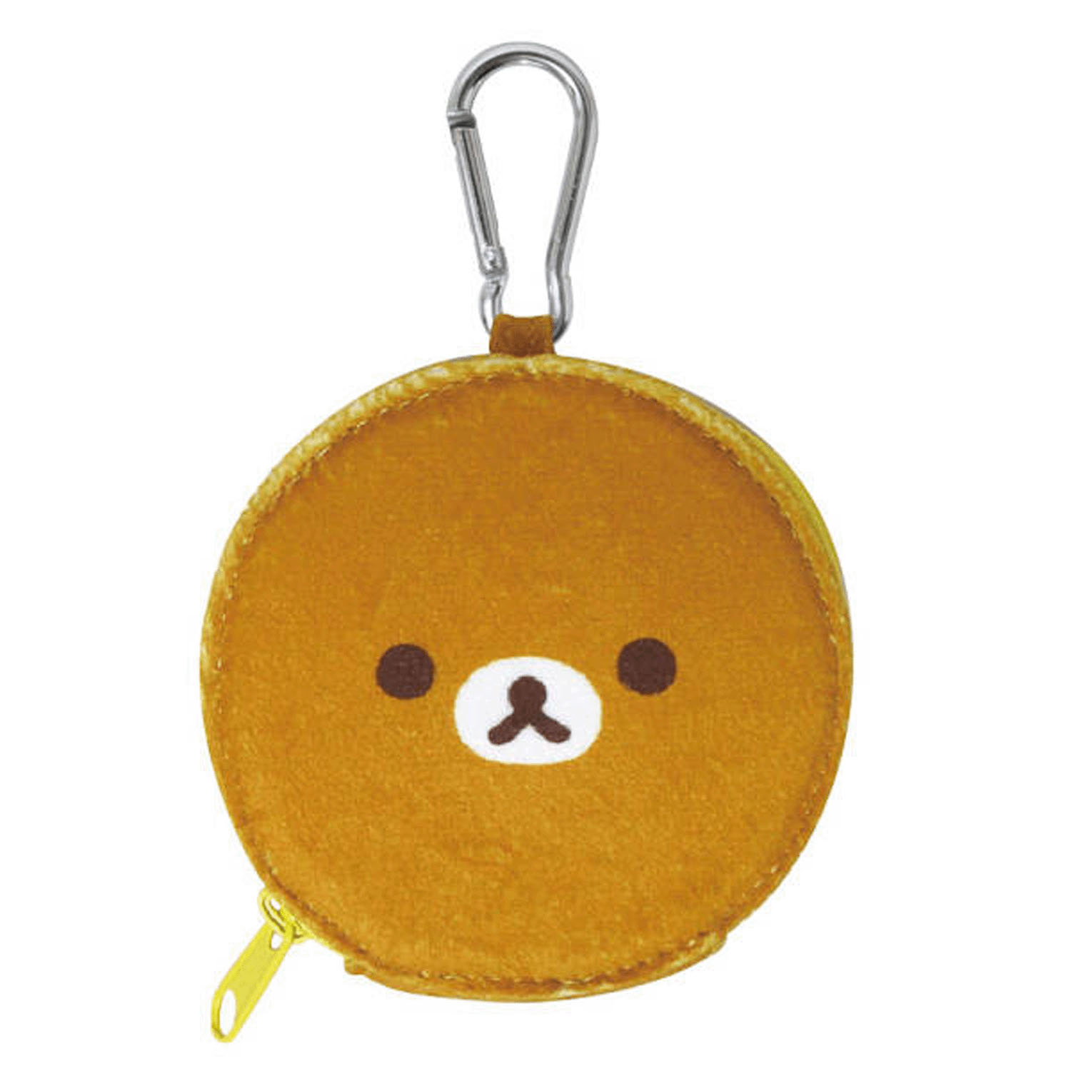 リラックマ カラビナ付き丸型ポーチ