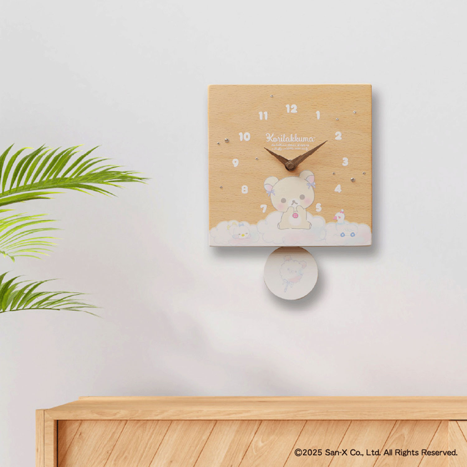 リラックマ 掛け・置き時計 わたあめ - 画像4