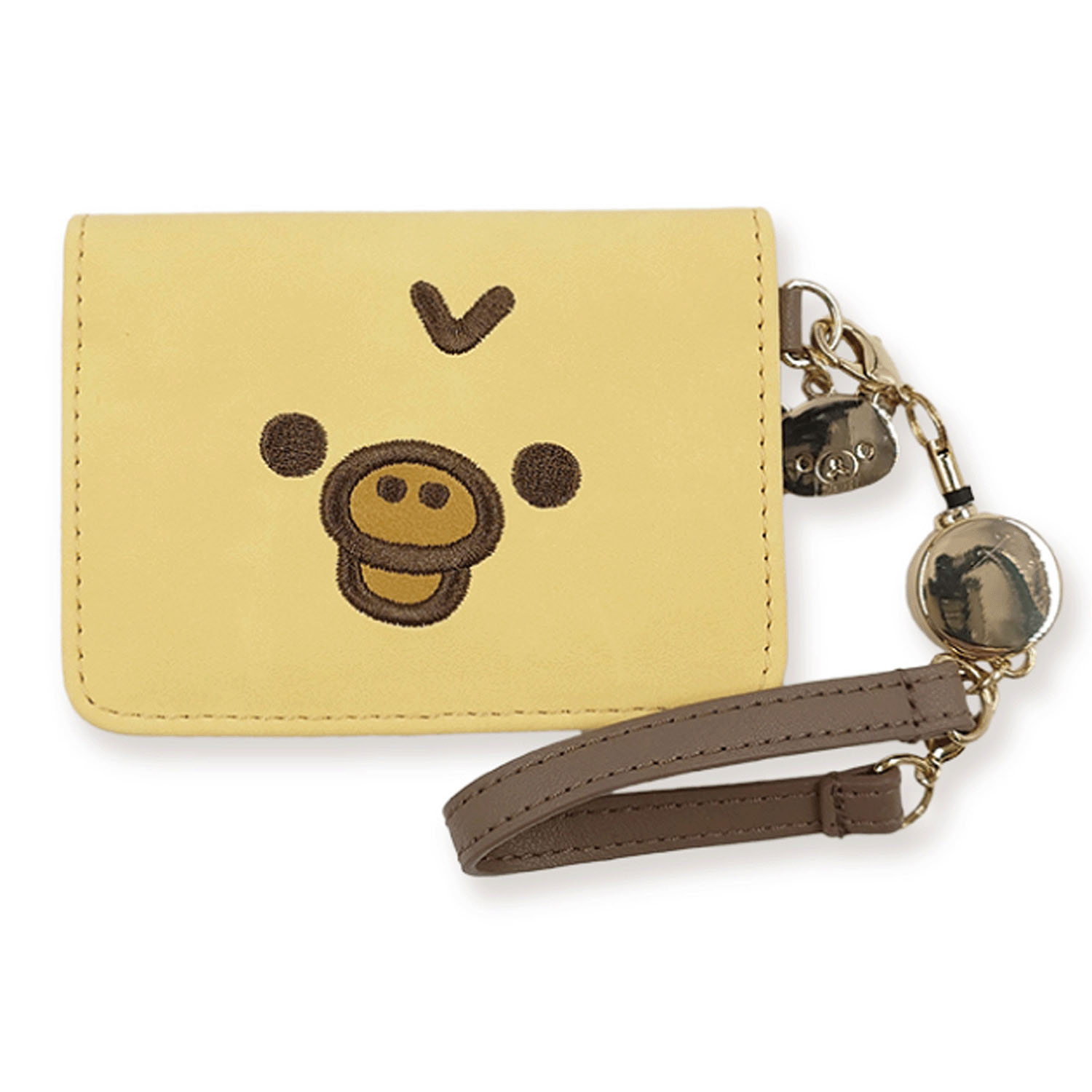 リラックマ パスケース フェイスキイロイトリ