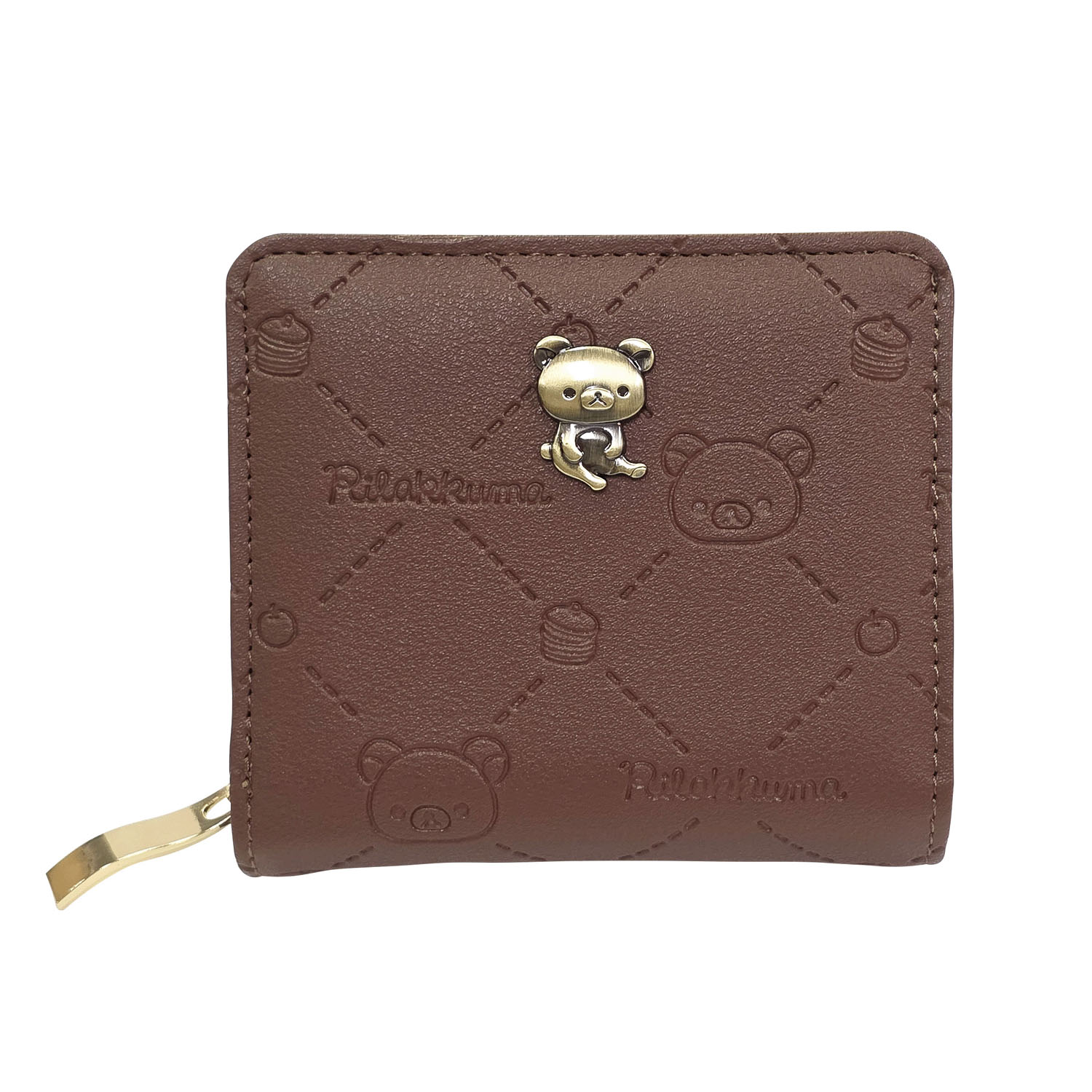 リラックマ ラウンド札入れ ブラウン - 画像1
