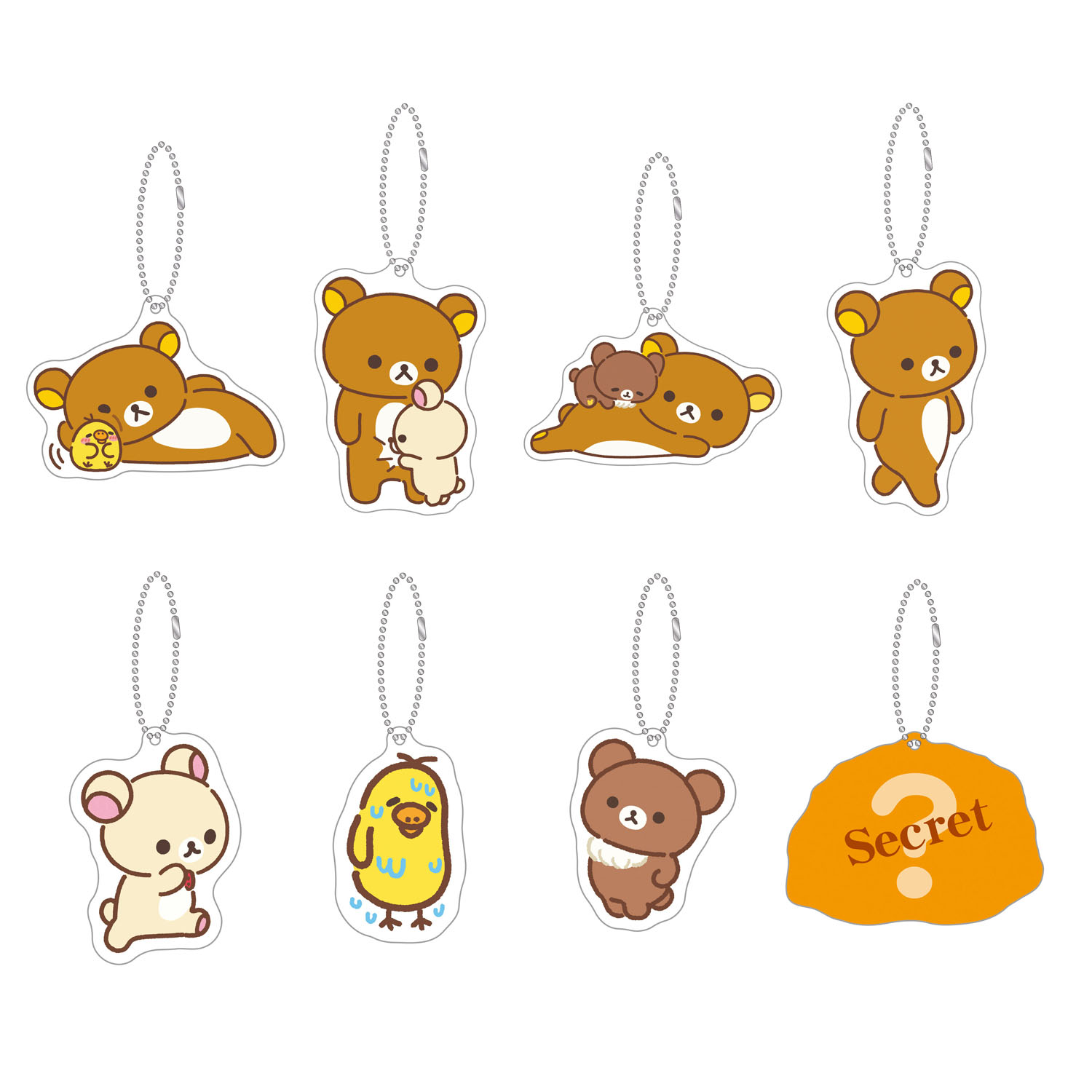 リラックマ アクリルキーホルダーコレクション   「stay with me］ - 画像1