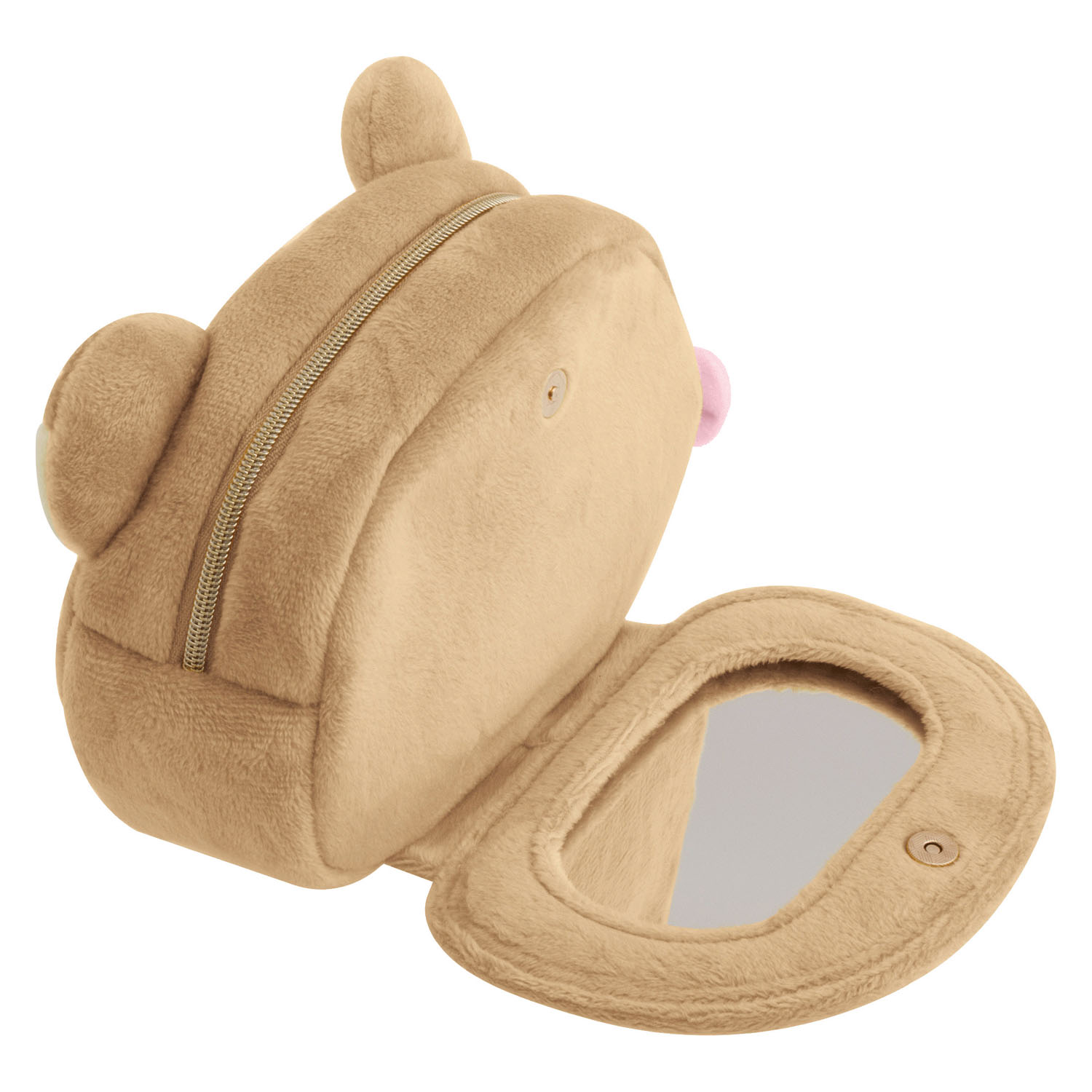 リラックマ ミラー付ぬいぐるみポーチ リラックマ  「Makeup Rilakkuma」 - 画像3