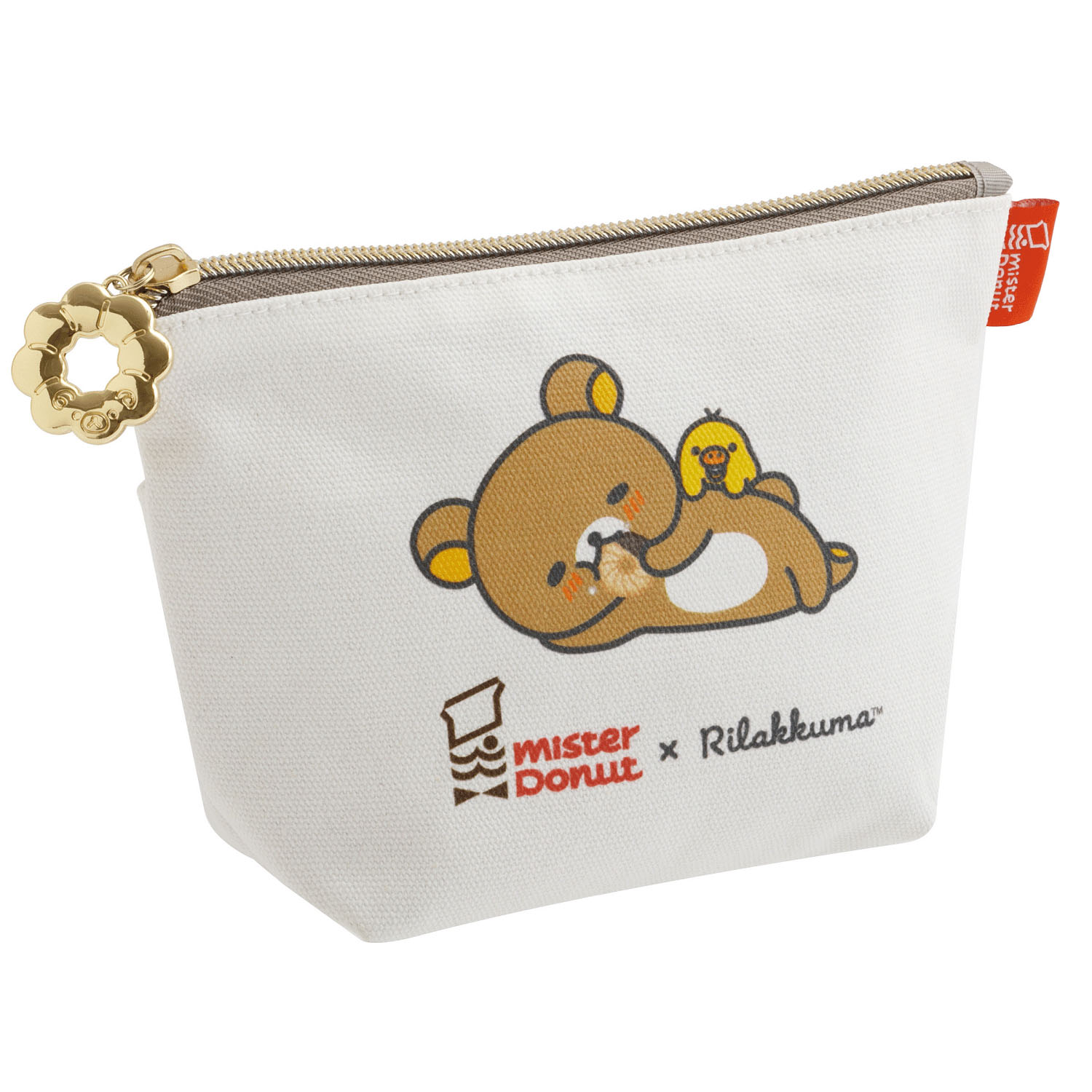 リラックマ×ミスタードーナツ ポーチ - 画像1