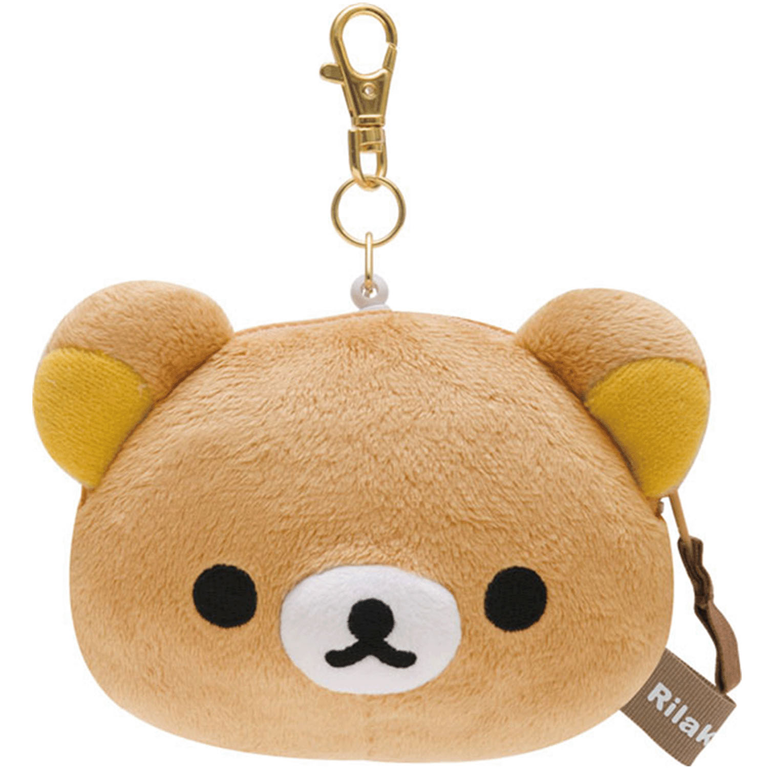 リラックマ ぬいぐるみリール付きパスケース リラックマ - 画像1