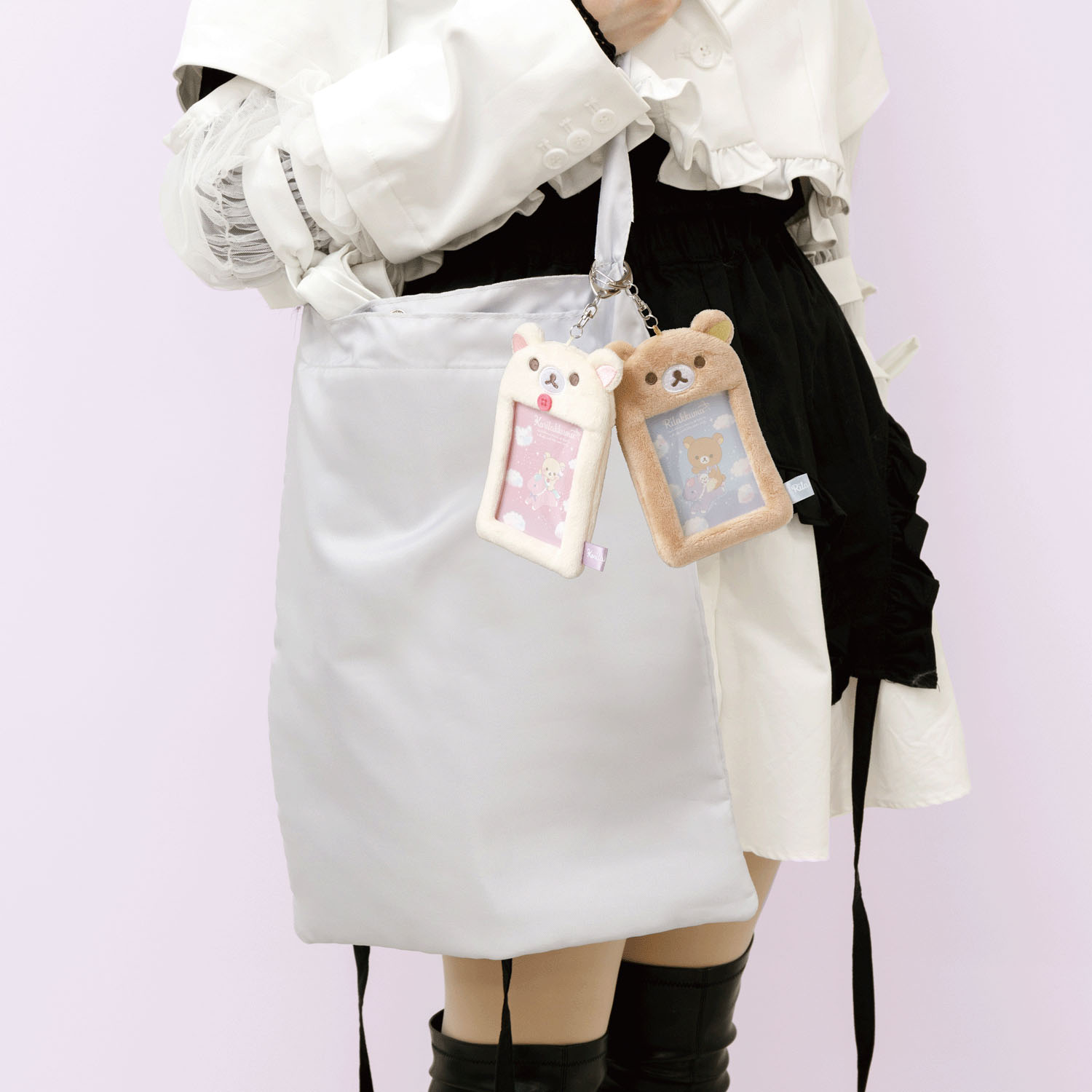 リラックマ ふわふわフォトキーホルダー 「お空のくるりんわたあめ」 - 画像5