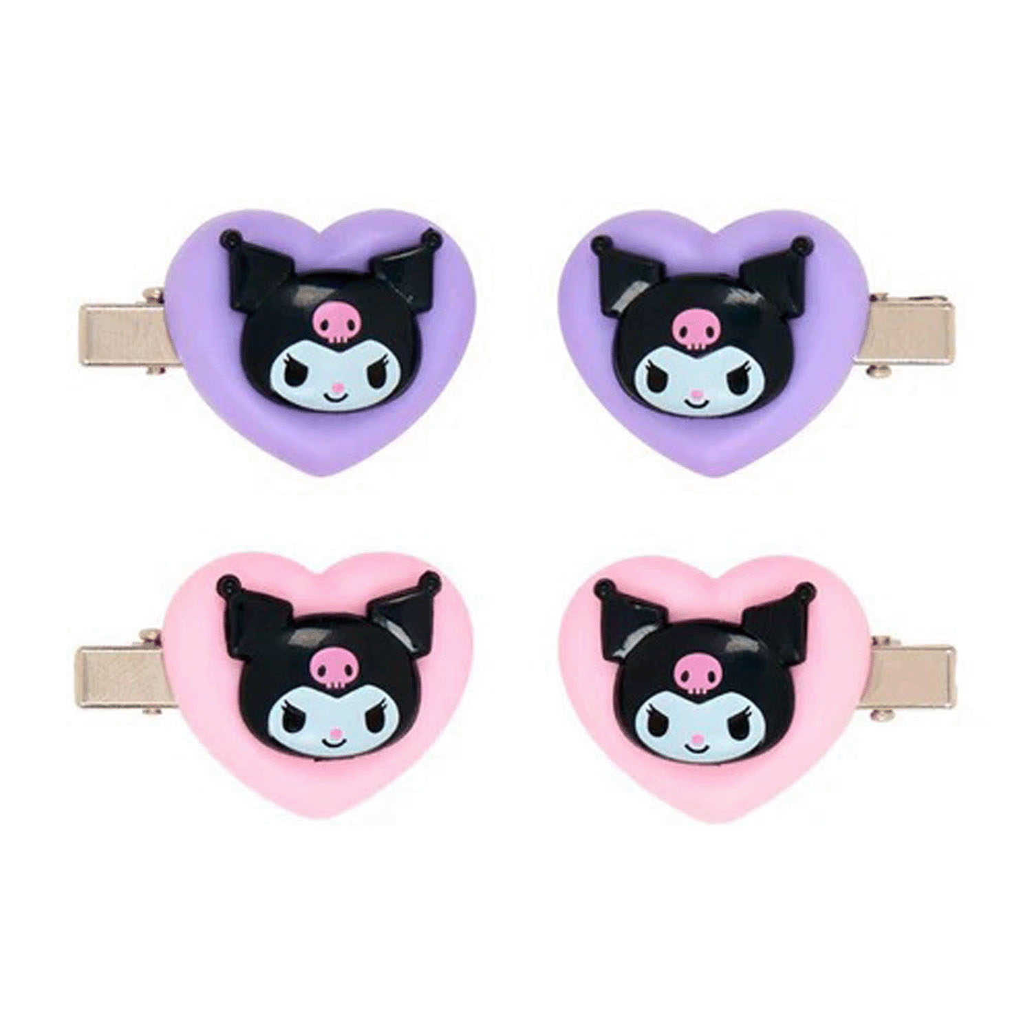 クロミ ミニヘアクリップ4個セット ハート - 画像2