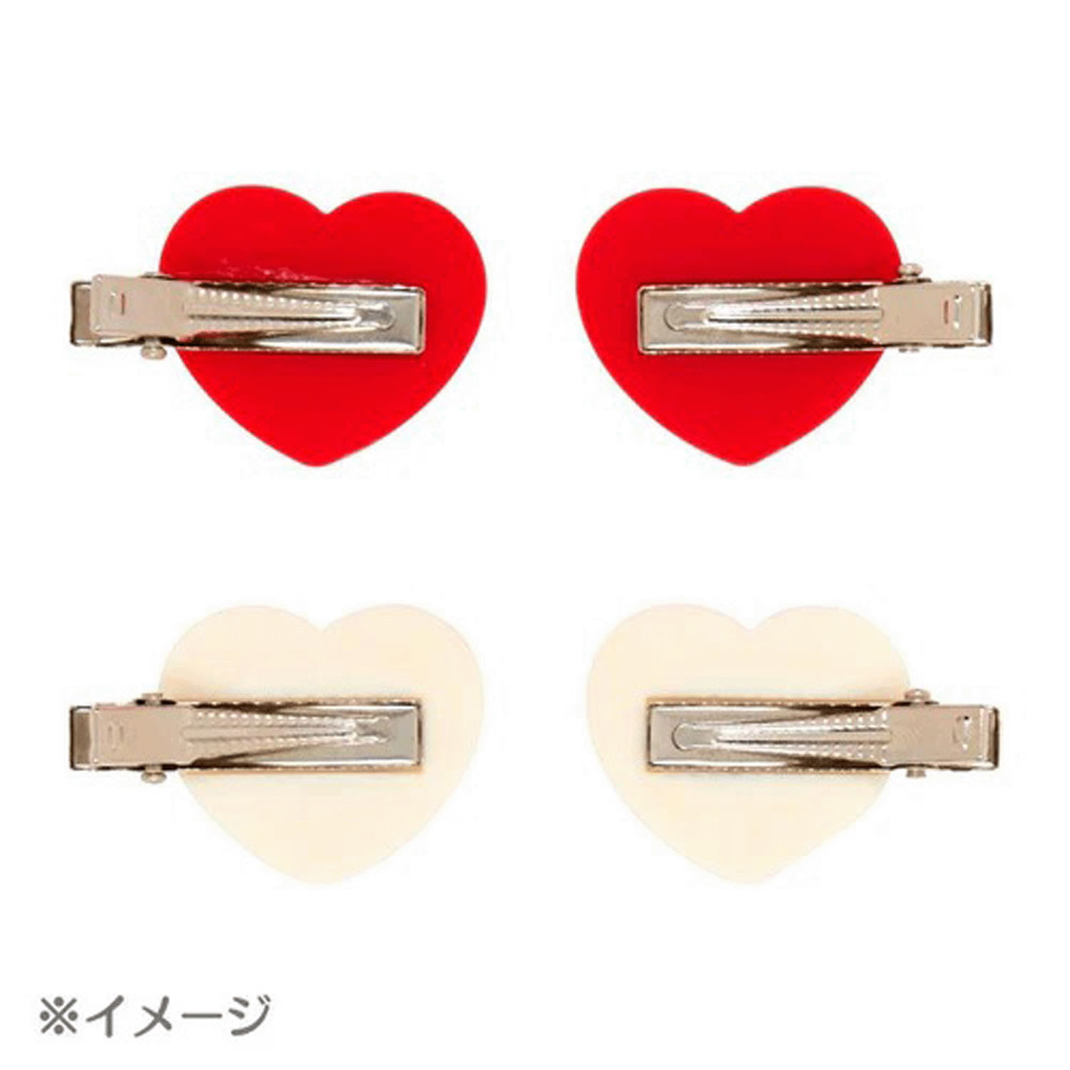 クロミ ミニヘアクリップ4個セット ハート - 画像3