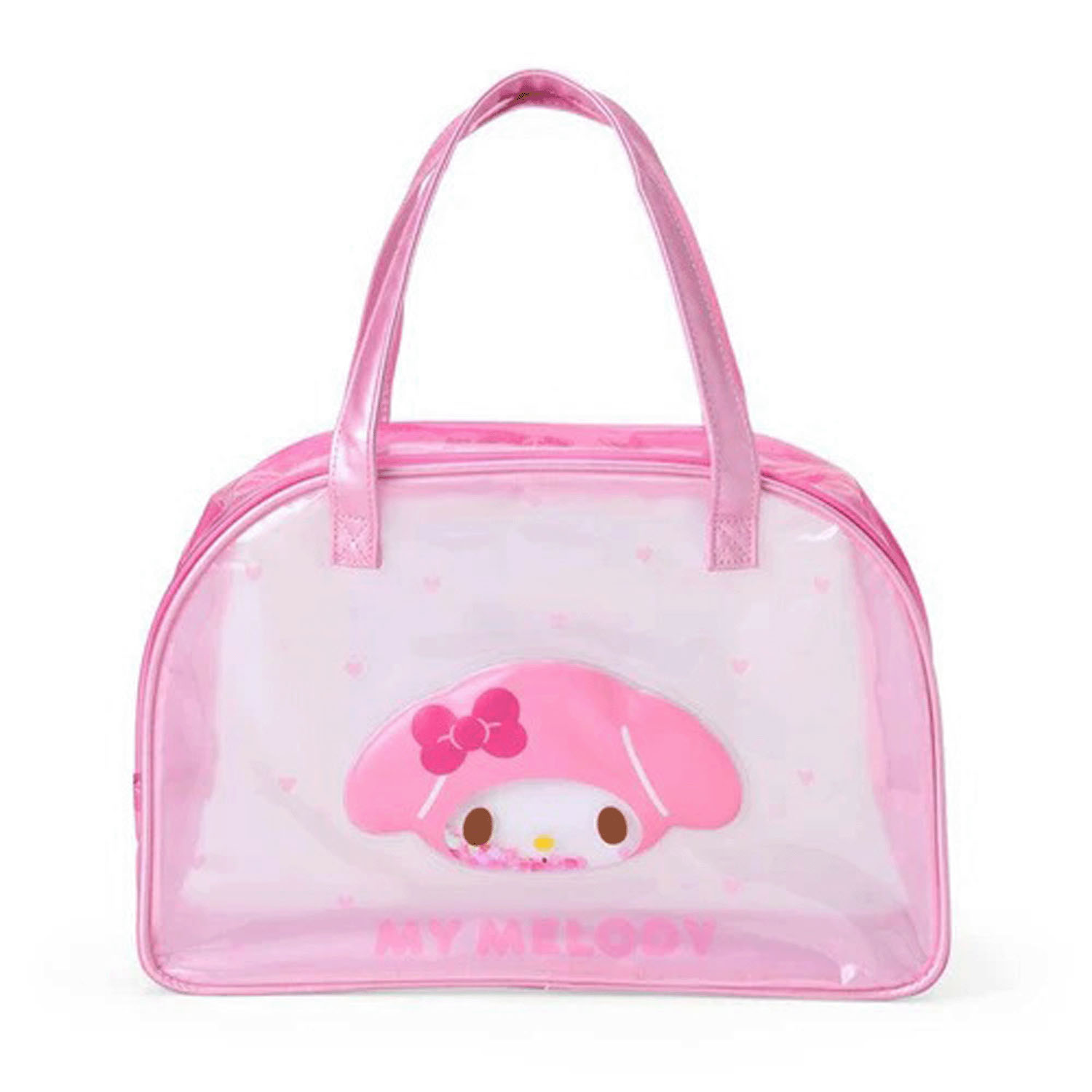 サンリオ マイメロディ クリアボストンバッグ ラメ - 画像1