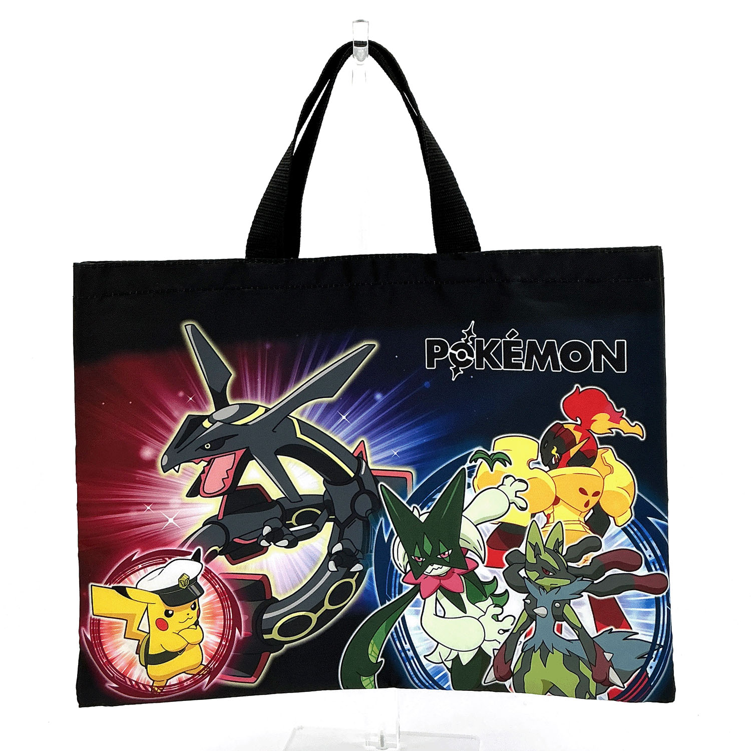 ポケットモンスター レッスンバッグ 黒／ポケモン集合 - 画像1