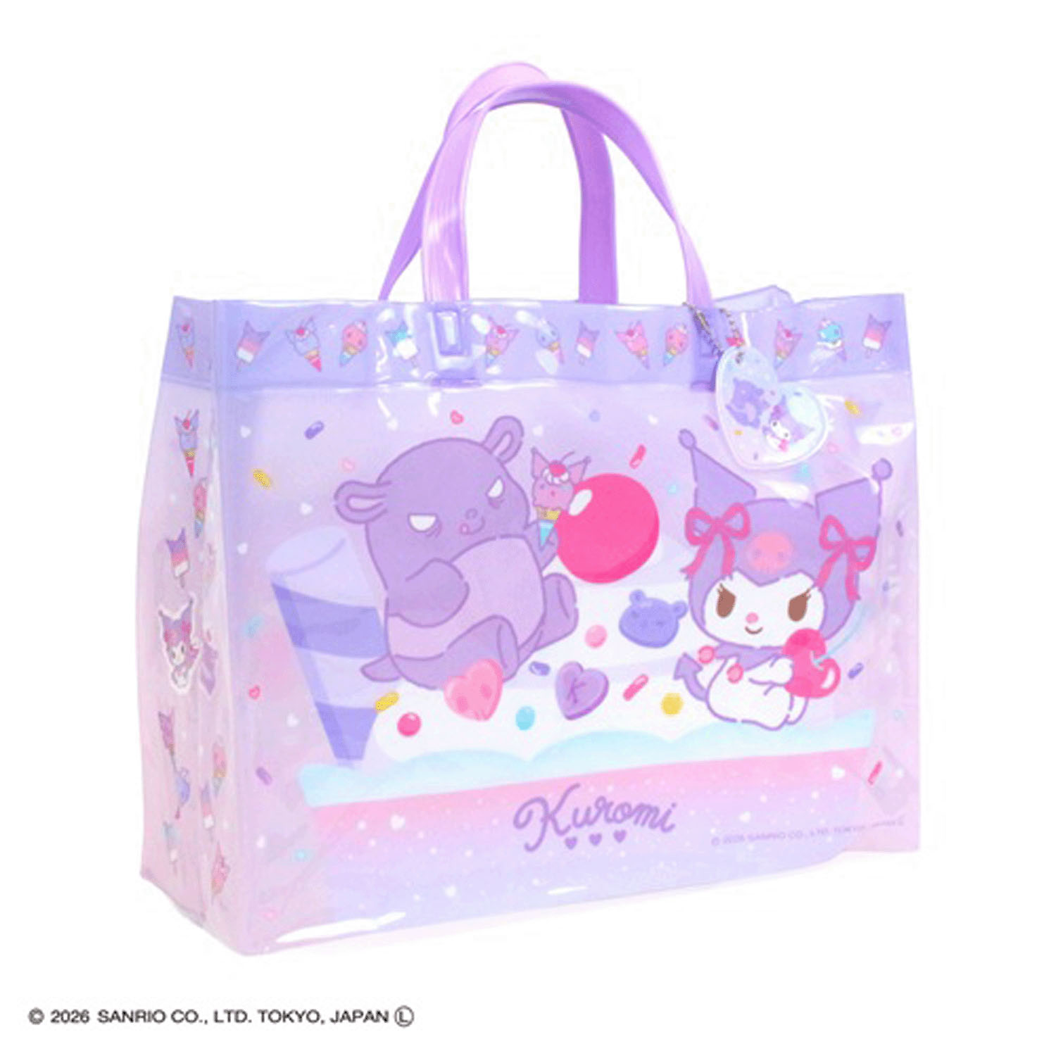 サンリオ クロミ マチありビーチバッグ パープル