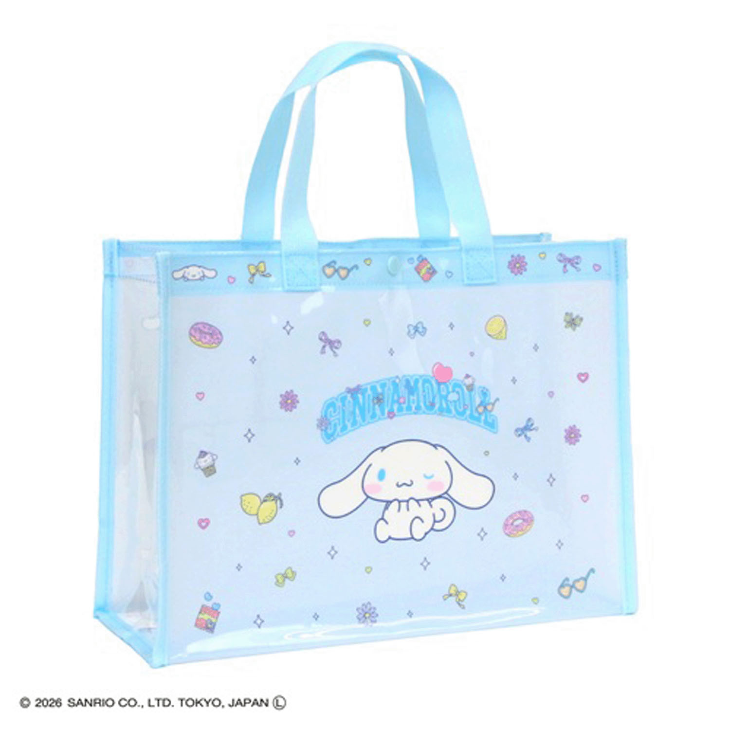 サンリオ シナモロール トート型ビーチバッグ サックス - 画像1