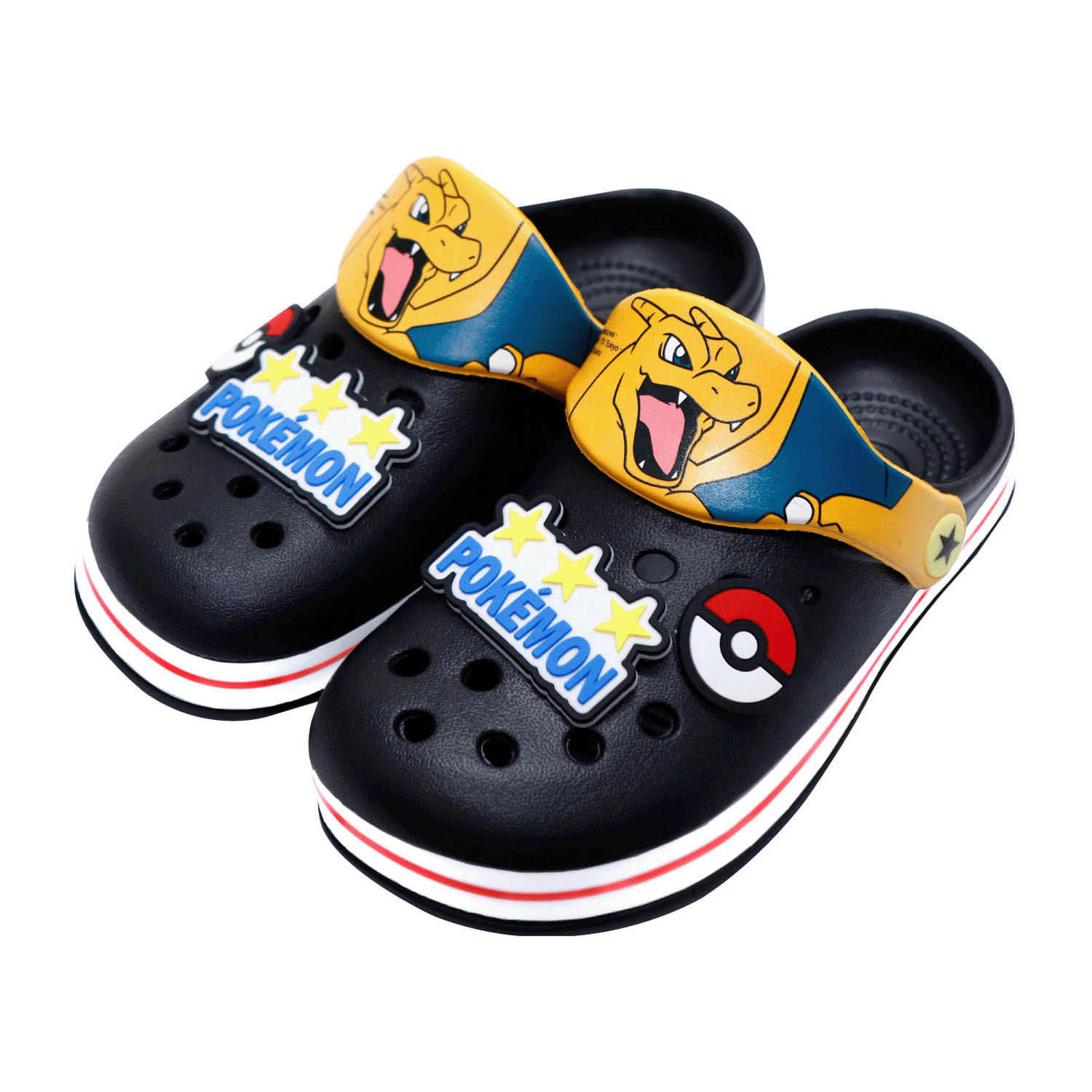 EVAサンダル ポケットモンスター 2025 リザードン BK  子供用サイズ20cm - 画像1