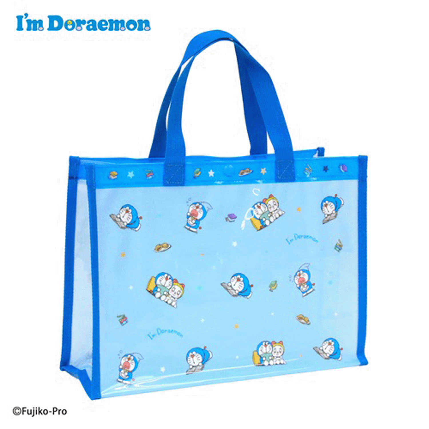 ドラえもん I’m Draemon トート型ビーチバッグ ブルー - 画像2