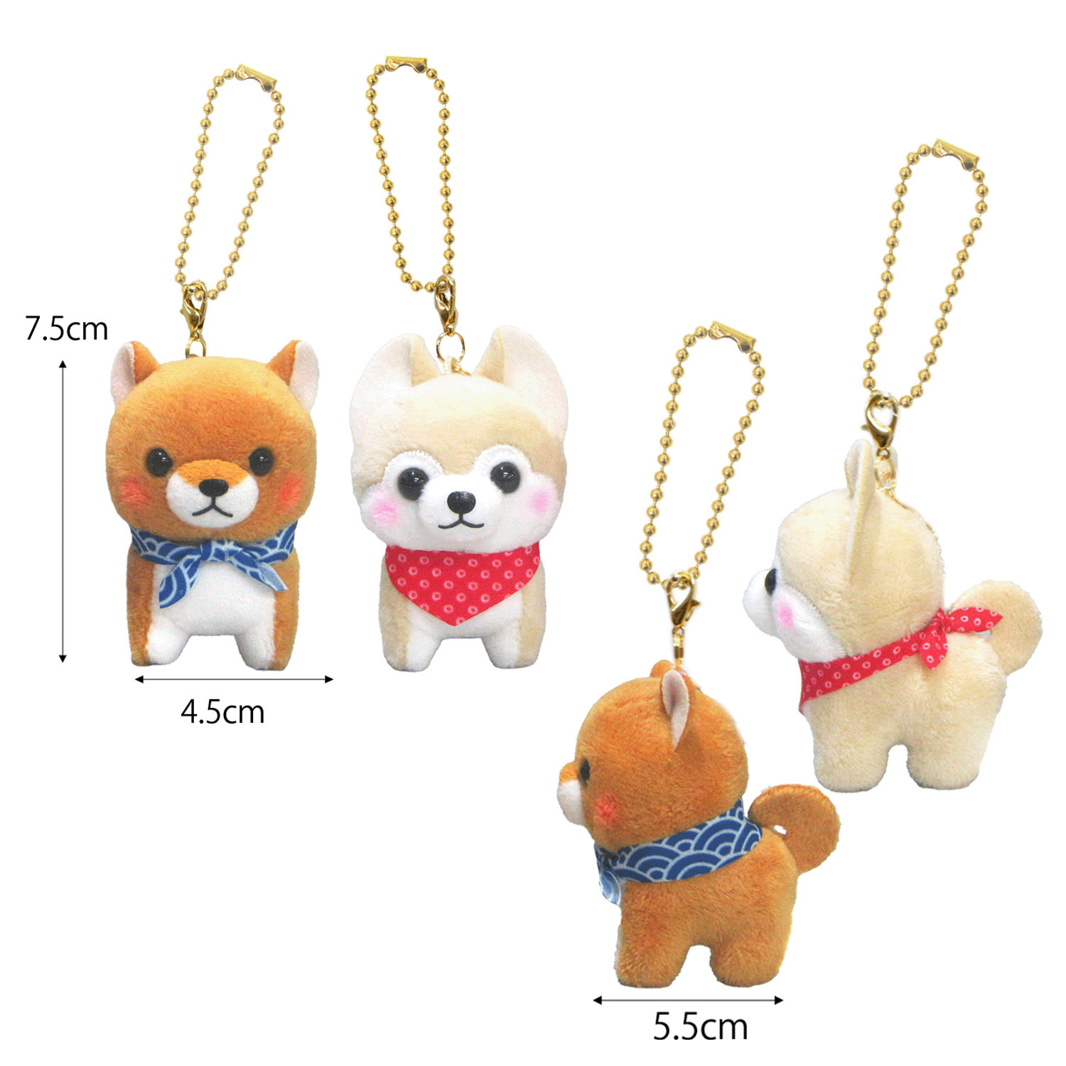 ニコニコぺあぐるみ 豆しば三兄弟 - 画像1