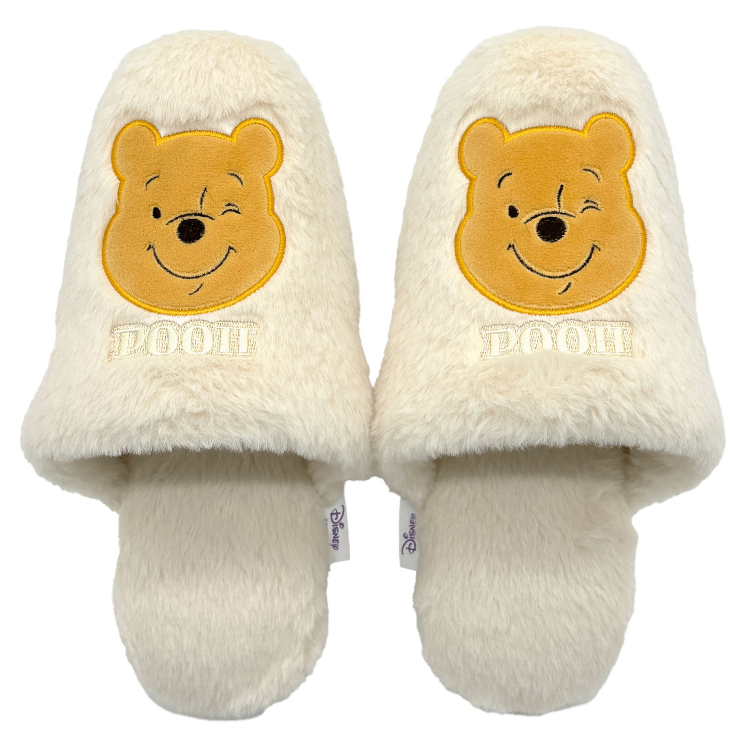 DISNEY ボアスリッパ くまのプーさん アイボリー