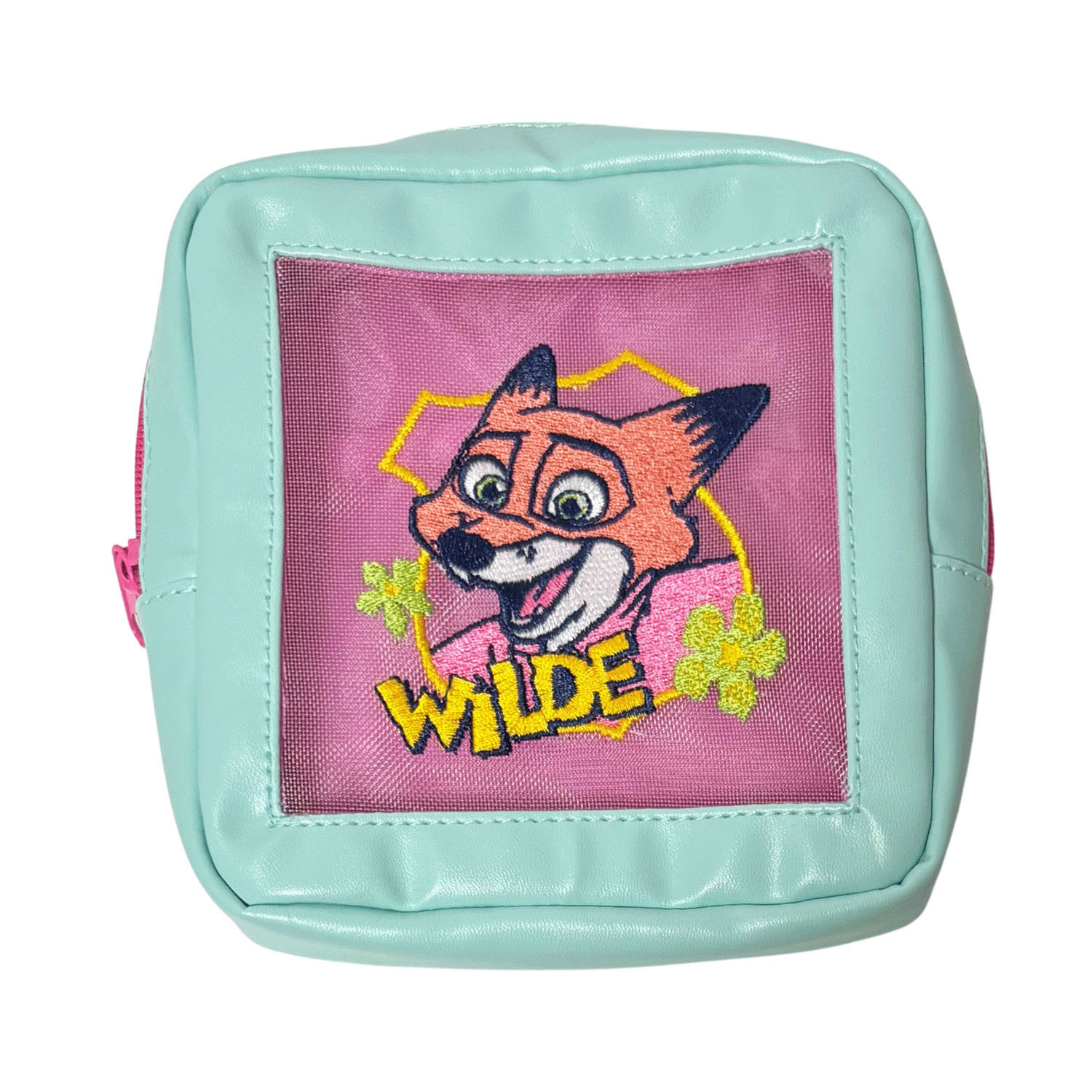 ZOOTOPIA2 合皮メッシュ刺繍ポーチ ニック